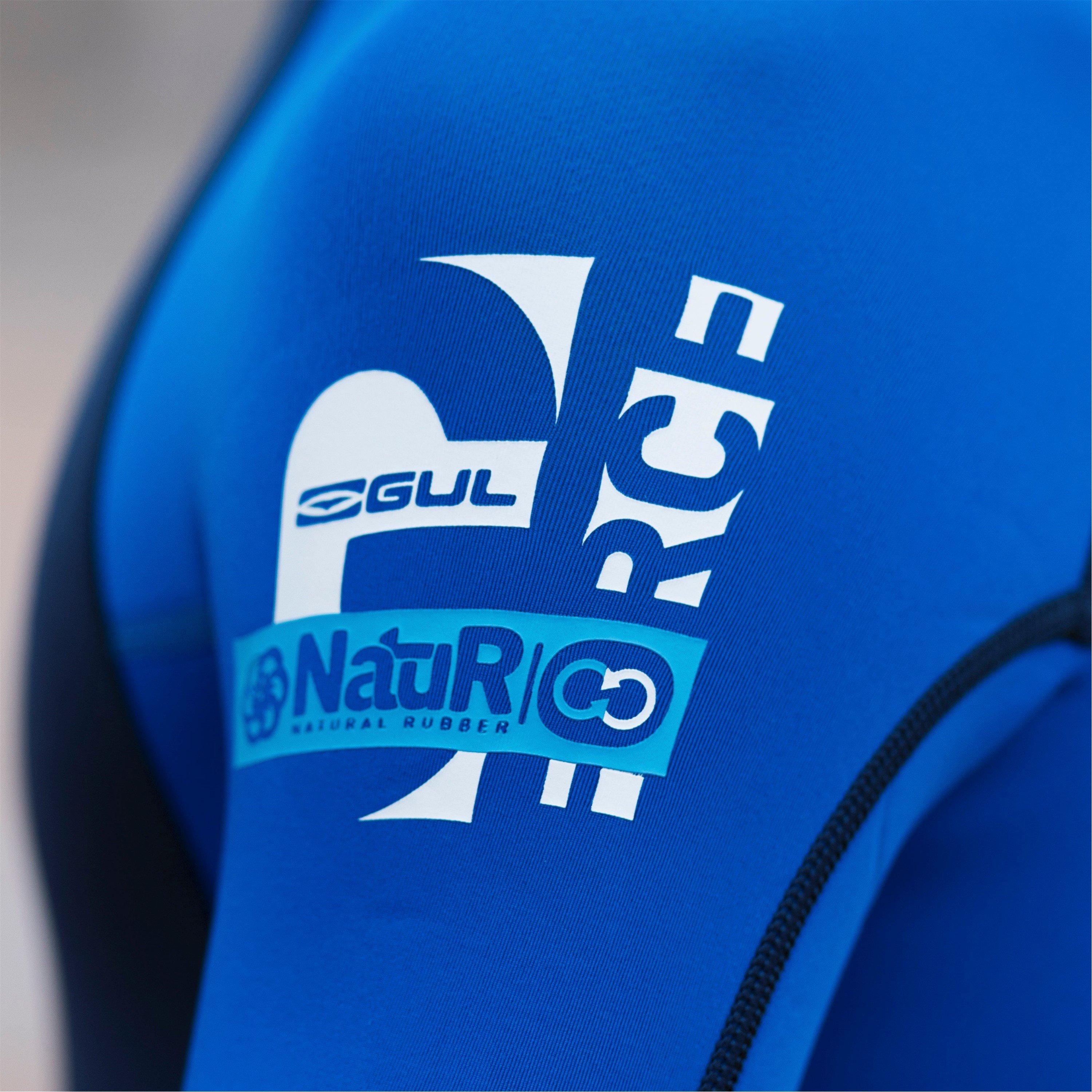 Navy/Blue - Gul - G-FORCE 32 NATUR JUNIOR FLATLOCK FULL WETSUIT - 15