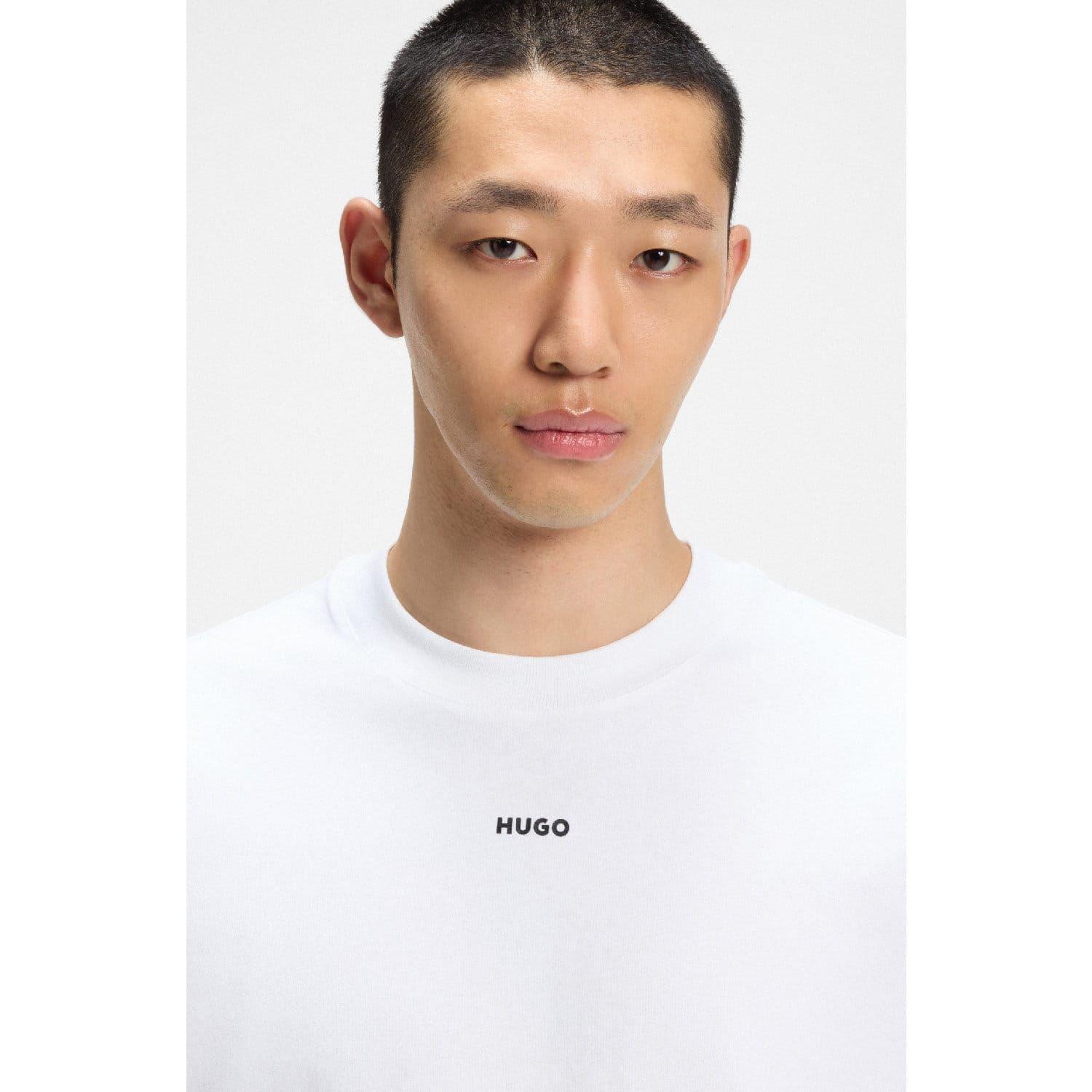 White - Hugo - Dapolino Logo Print T-Shirt - 4