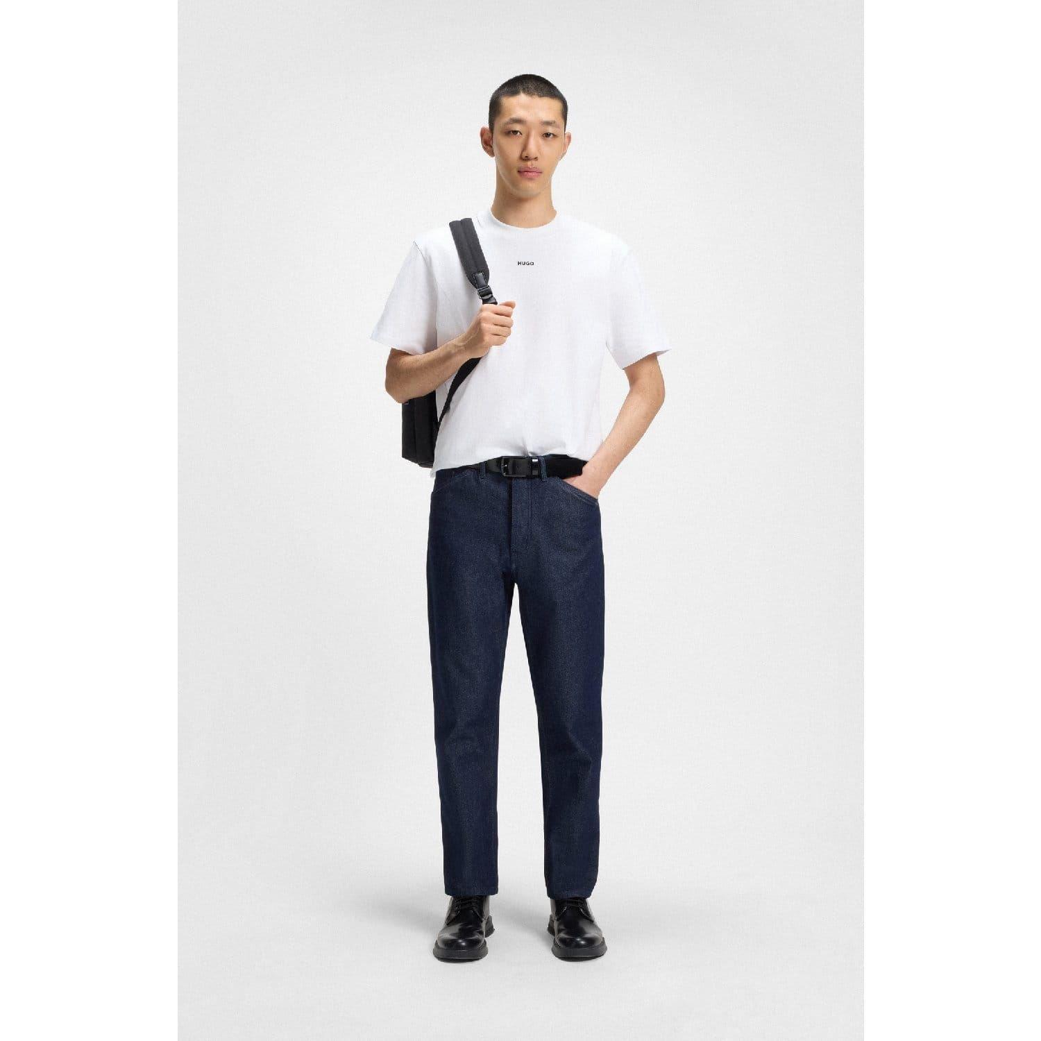 White - Hugo - Dapolino Logo Print T-Shirt - 5