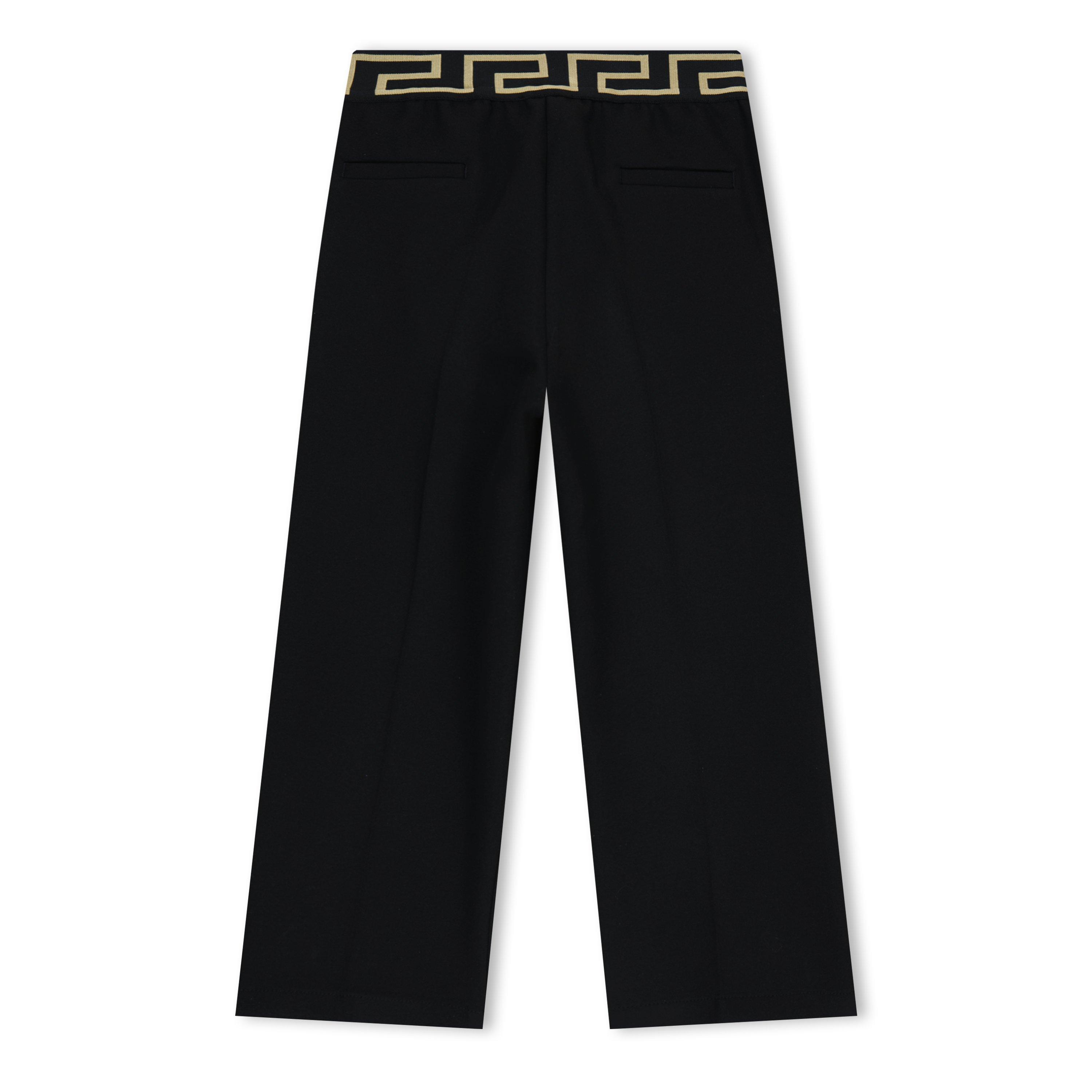 Black 1B000 - Versace - Greca Stretch Trousers Junior Boys - 2