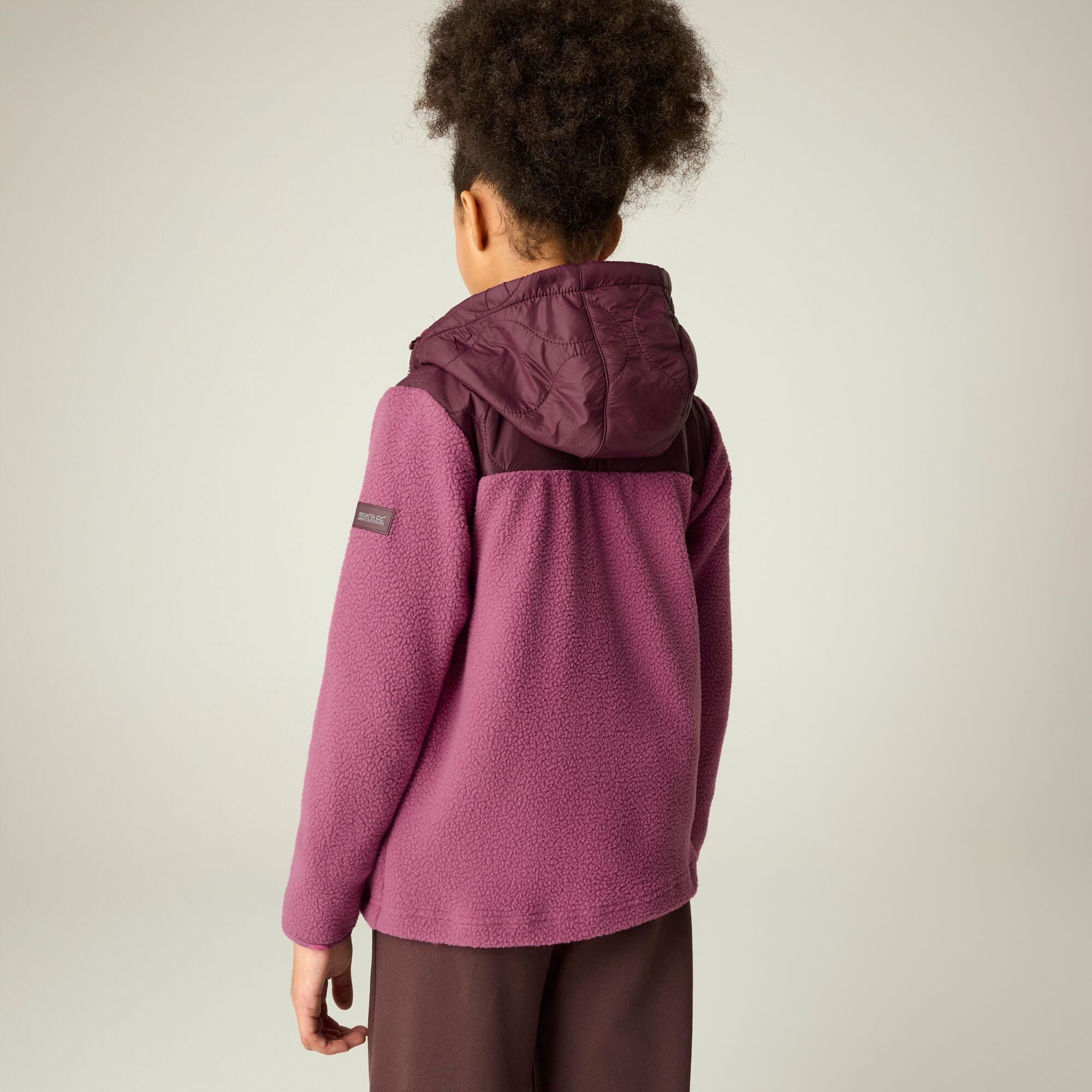 Fig/Violet - Regatta - Kids Myla Hybrid Jacket - 2