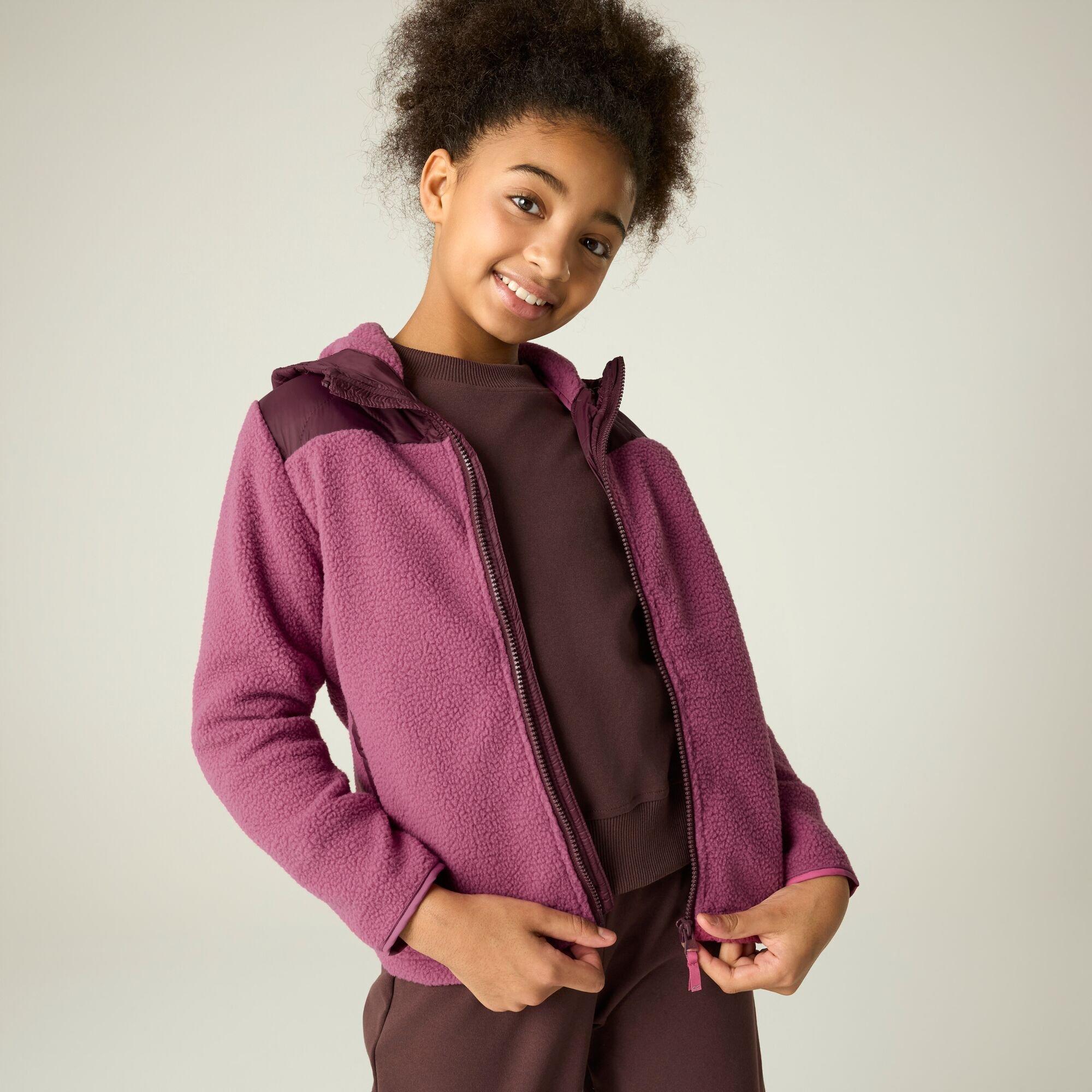 Fig/Violet - Regatta - Kids Myla Hybrid Jacket - 3