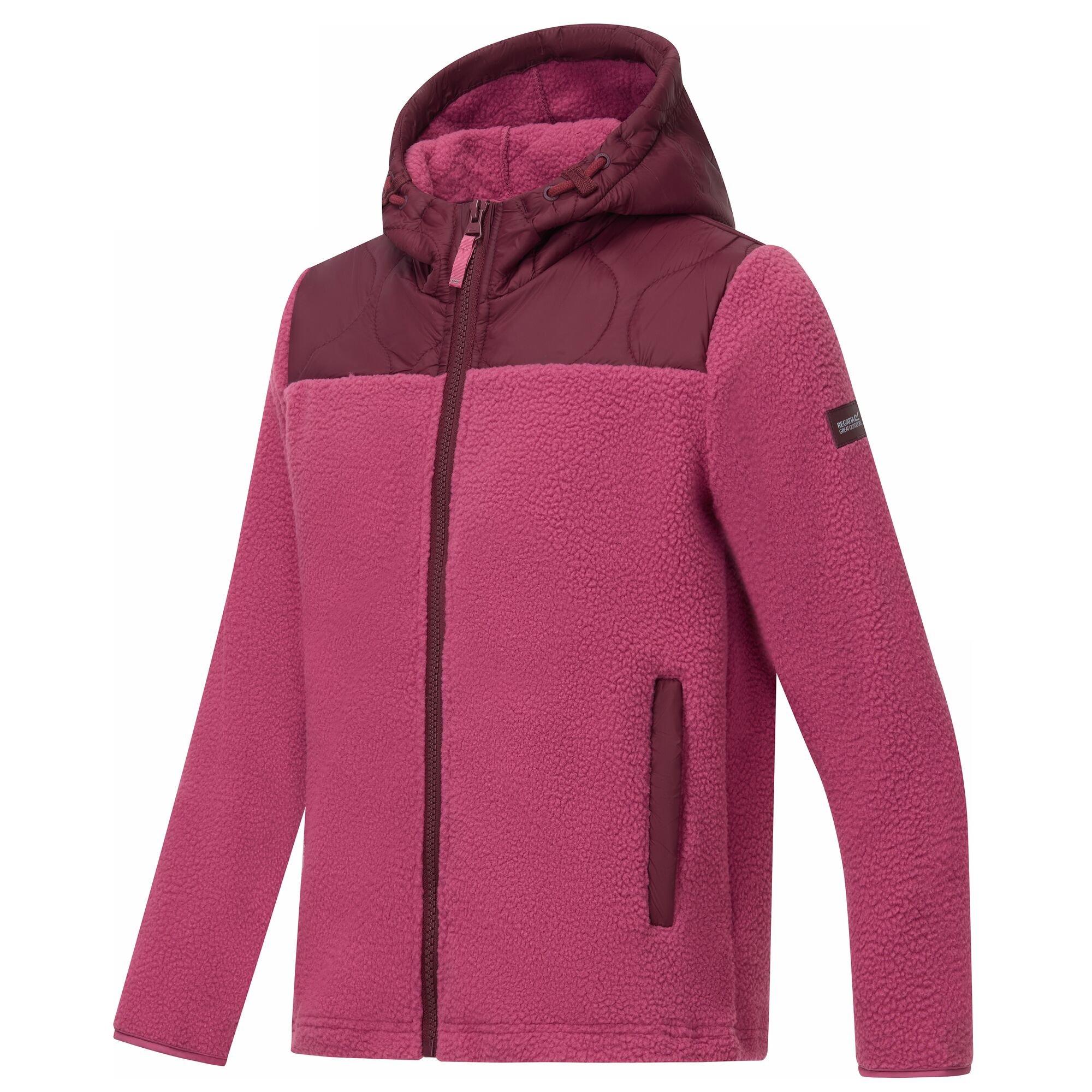 Fig/Violet - Regatta - Kids Myla Hybrid Jacket - 4