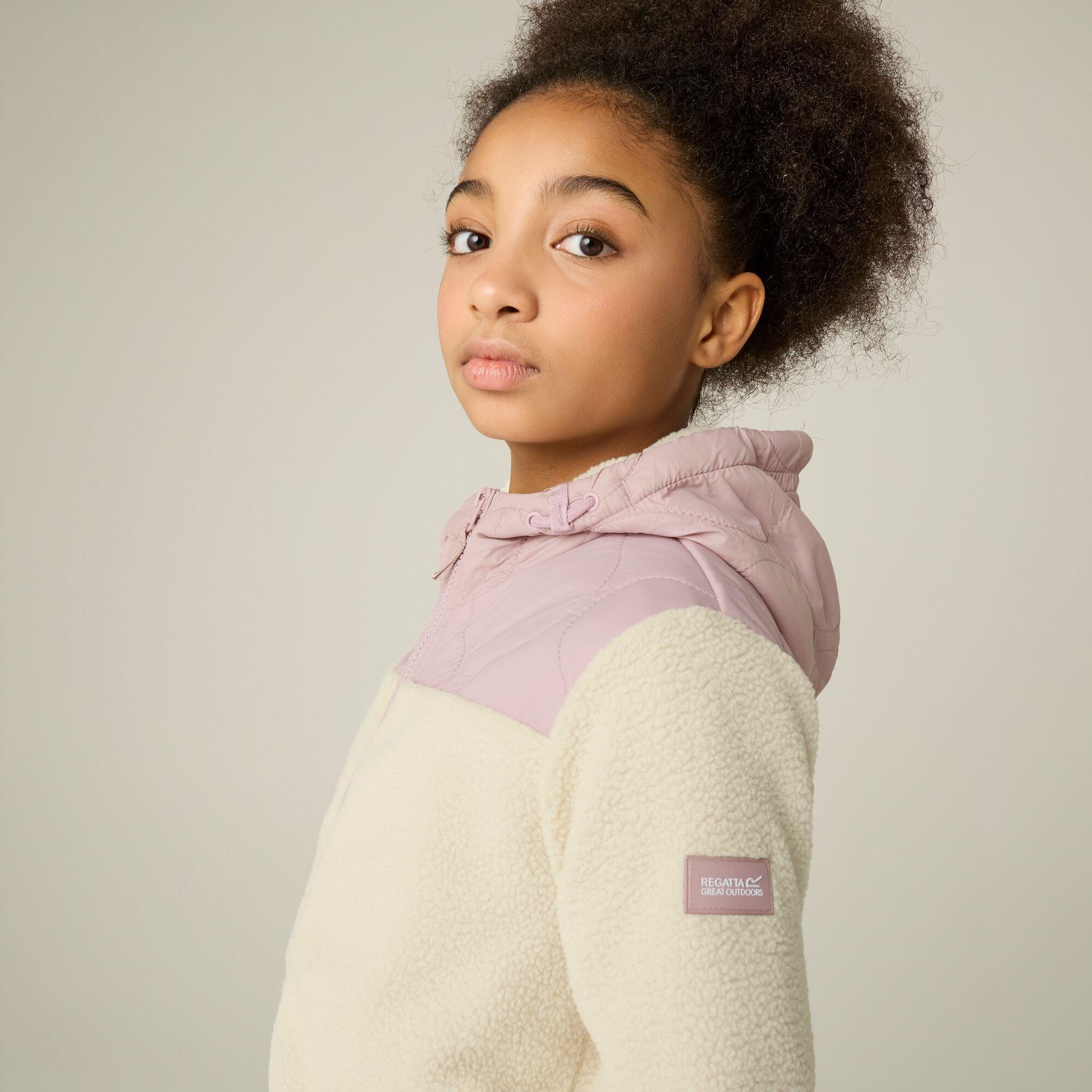 Powder Lilac/Li - Regatta - Kids' Myla Hybrid Jacket - 6