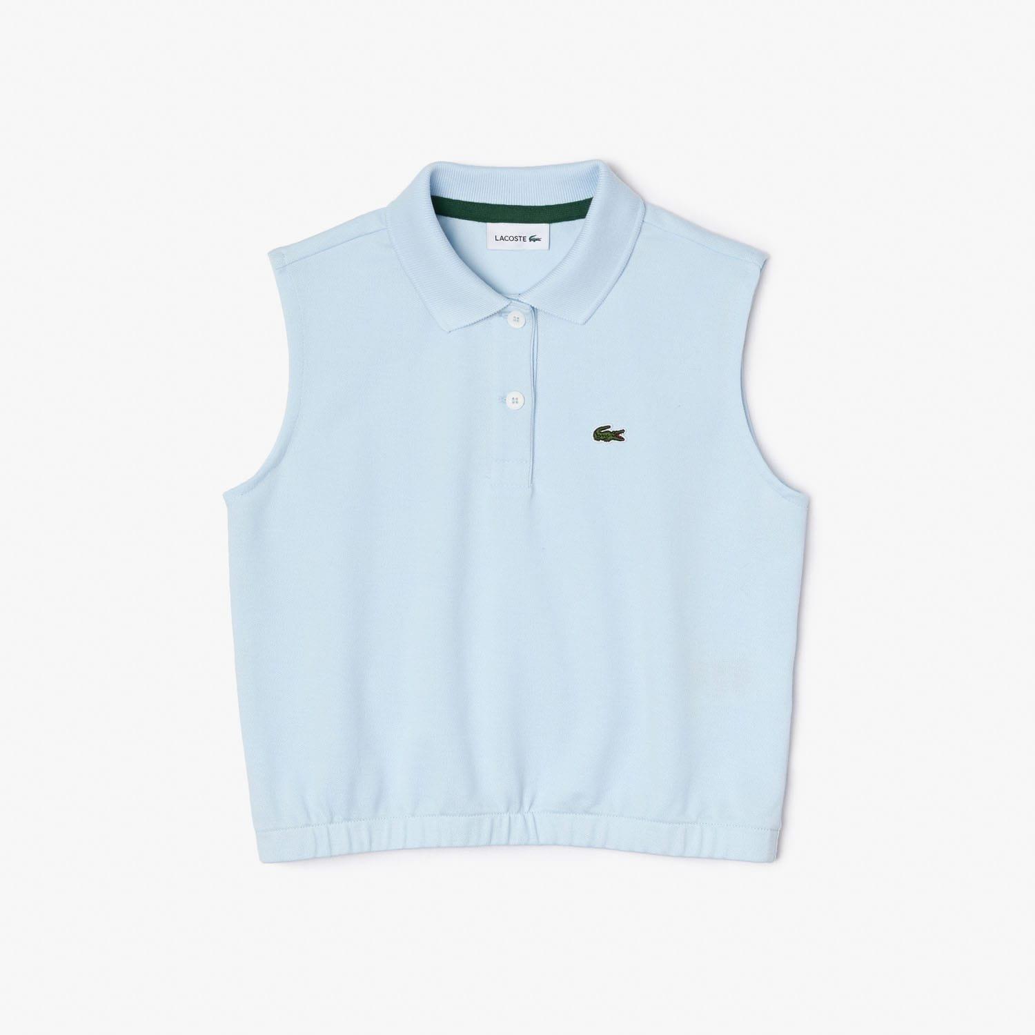 Blue - Lacoste - Sleeveless Stretch Mini Piqu¿ Polo Shirt - 3