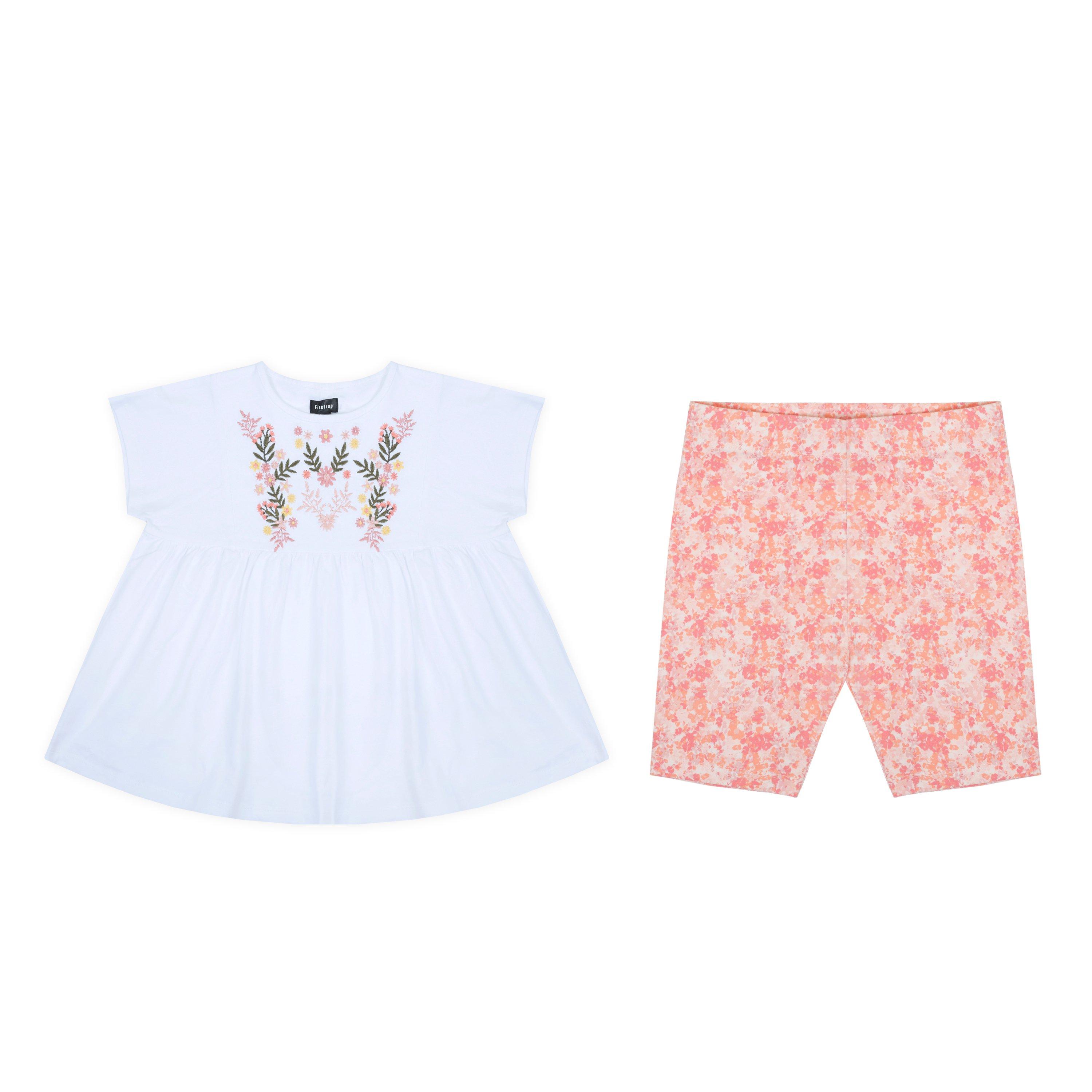 Bianco/Rosa - Firetrap - T-shirt and Shorts Set Infants - 5