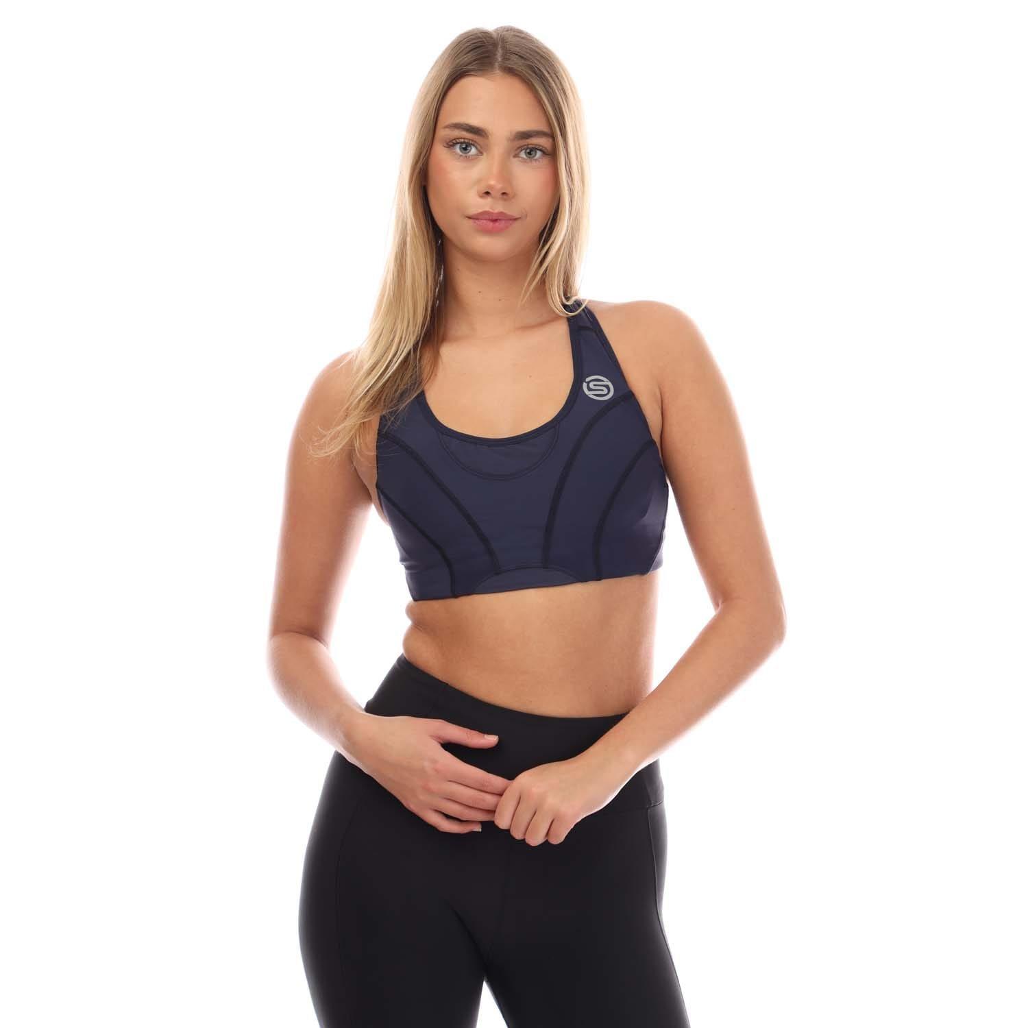 Navy - Skins - Series-3 Hi-Impact Bra - 1