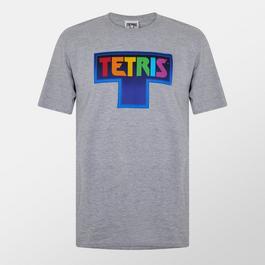 Trademark Products GAME Tetris Logo Grey Tshirt S