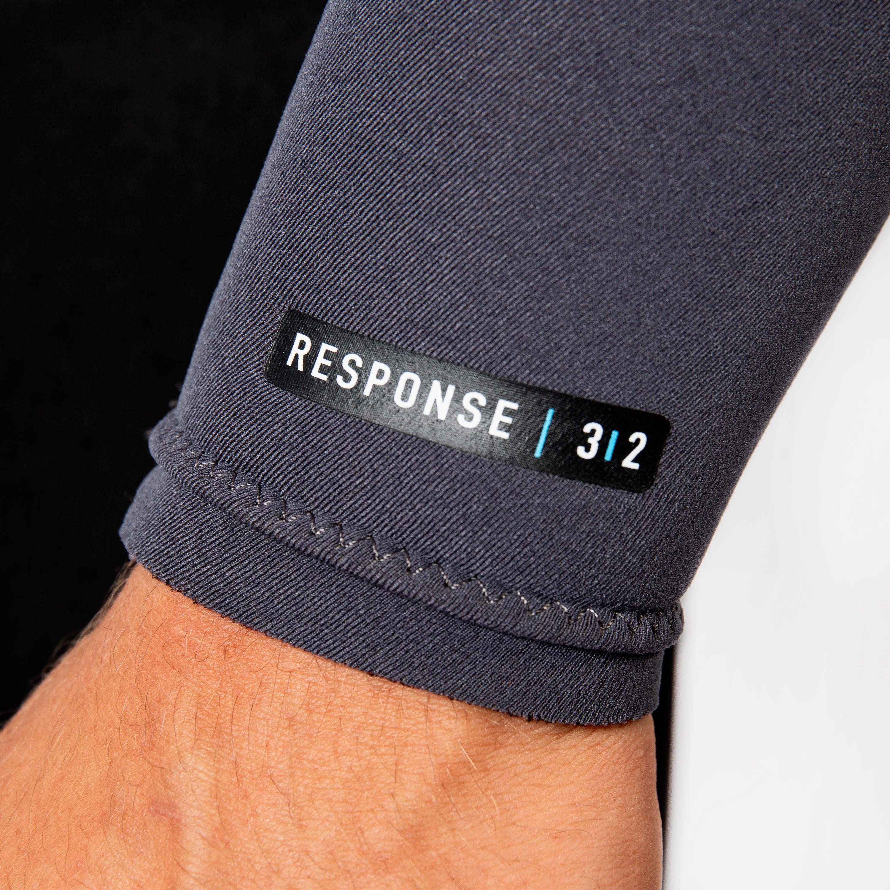 Black/Grey - Gul - RESPONSE 32 FLATLOCK NATUR FULL WETSUIT - 3