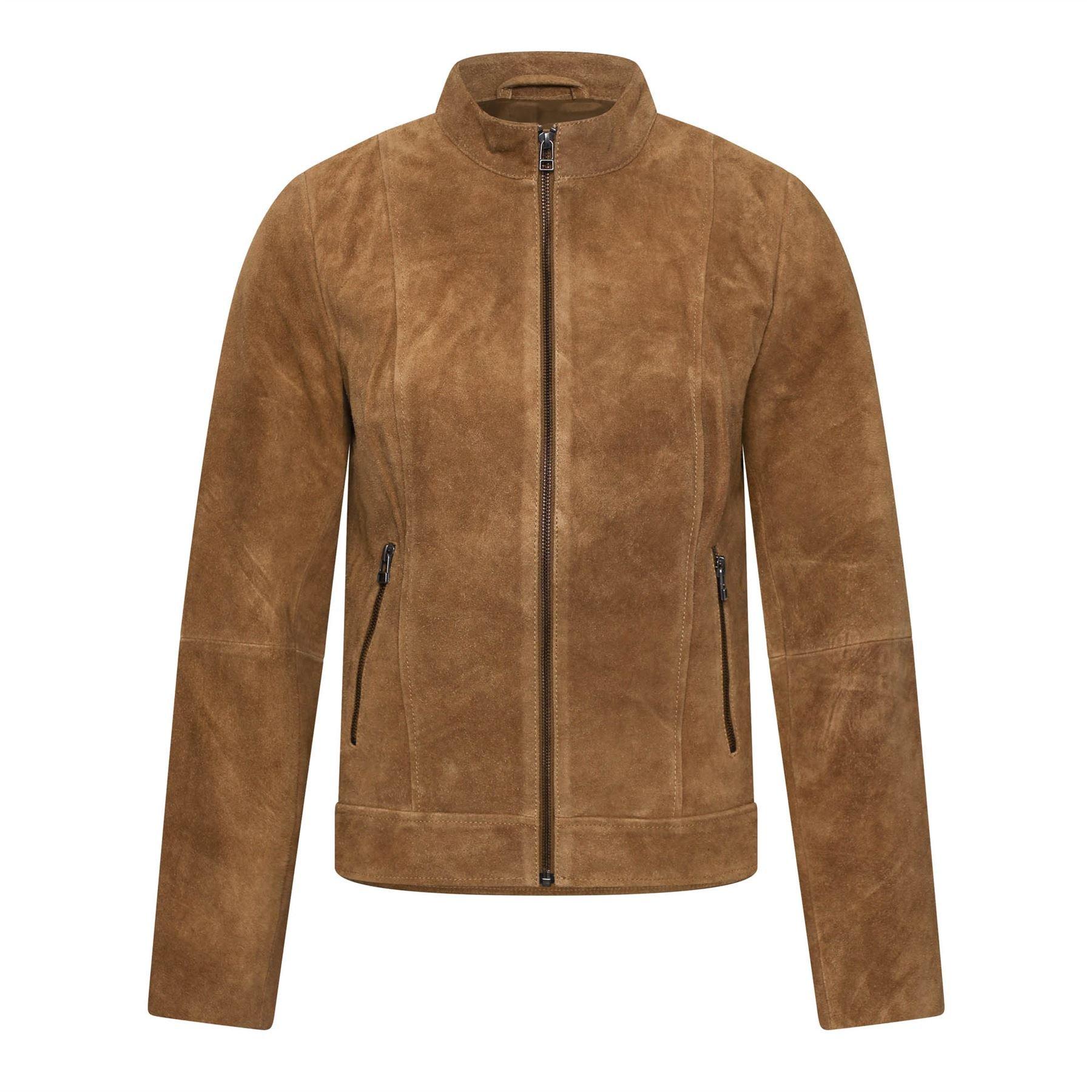 Elle Lara Suede Moto Jacket