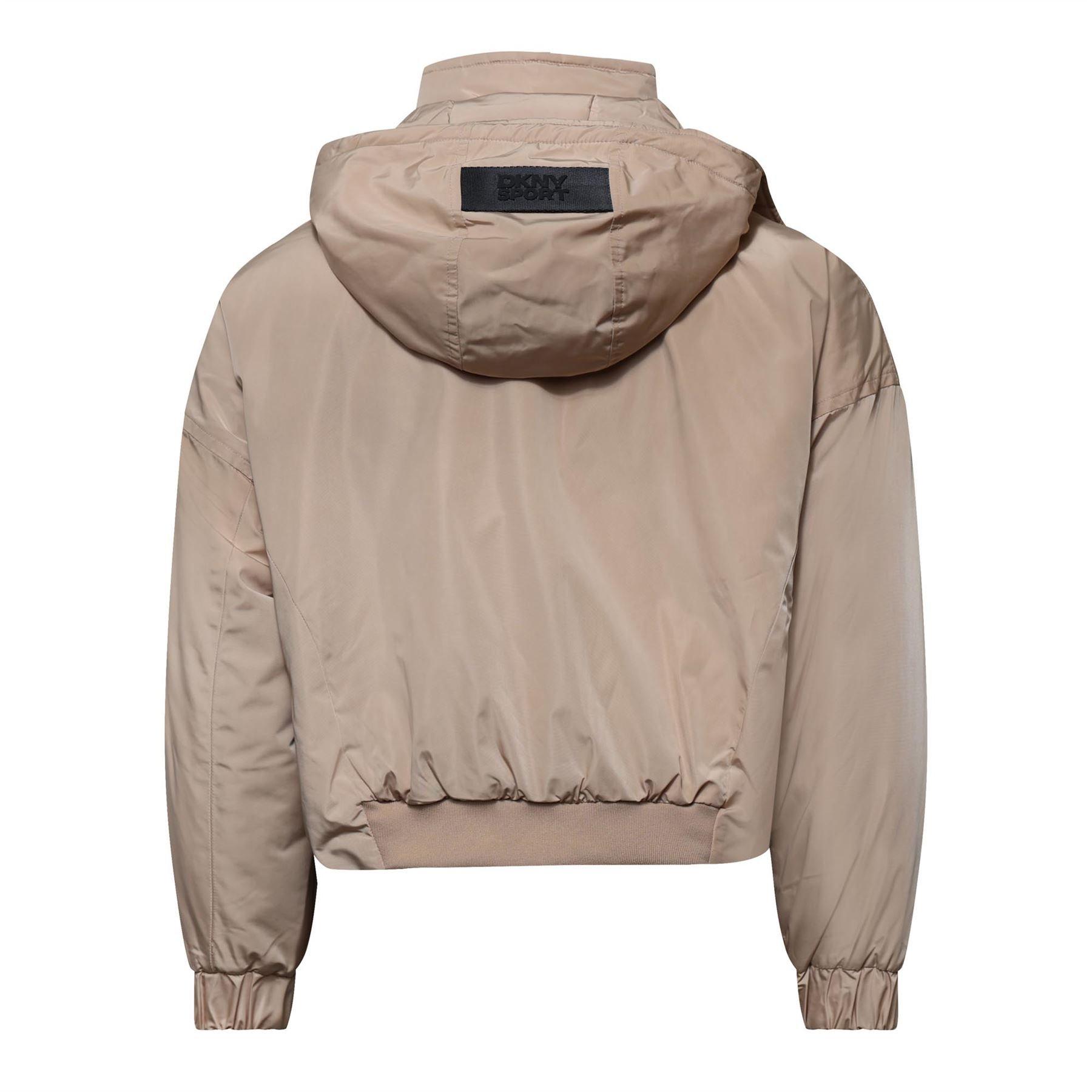 Beige - DKNY - Hooded Os Jacket - 2