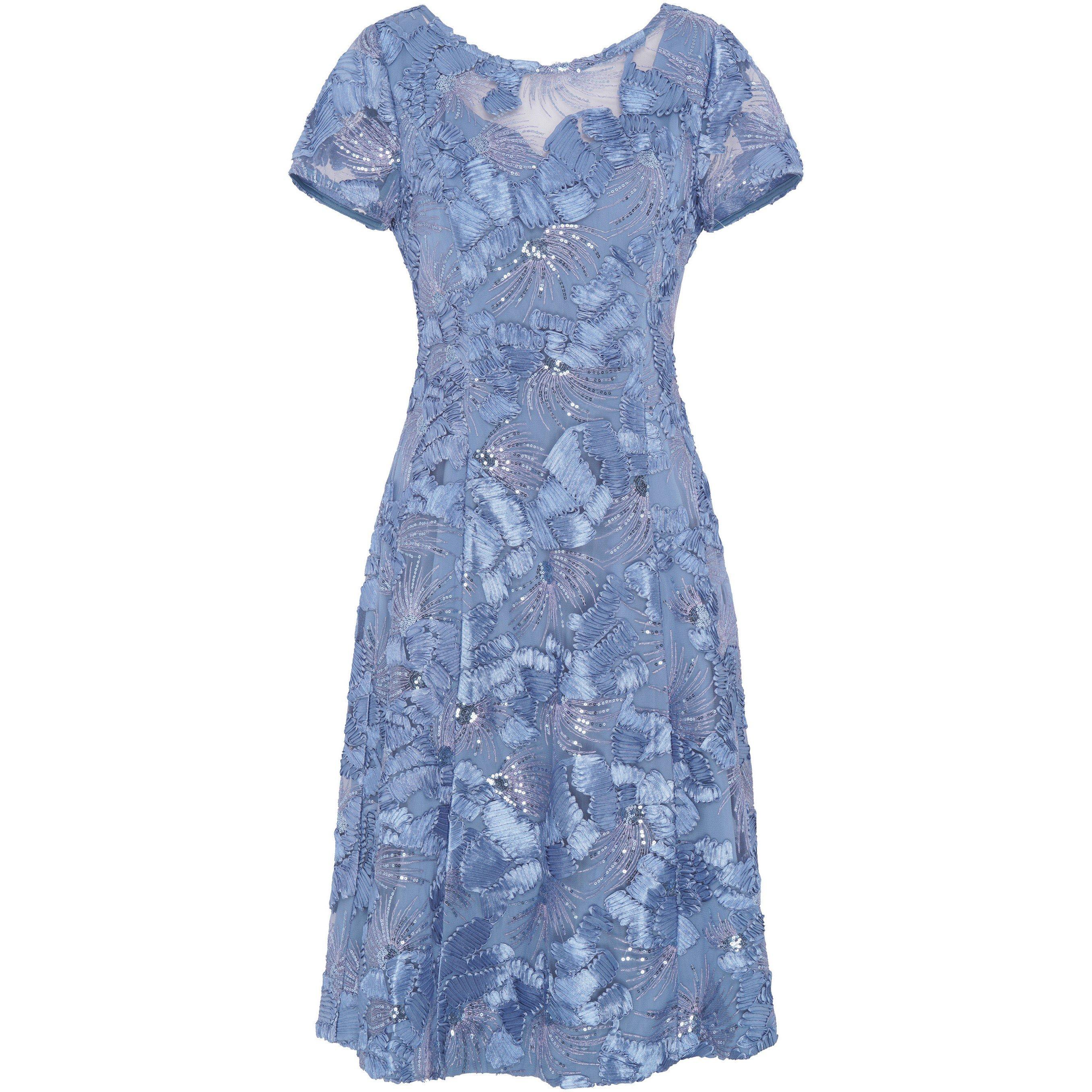 Gina Bacconi Women's Masha Soutache Lace Midi Dress - Perri - 16