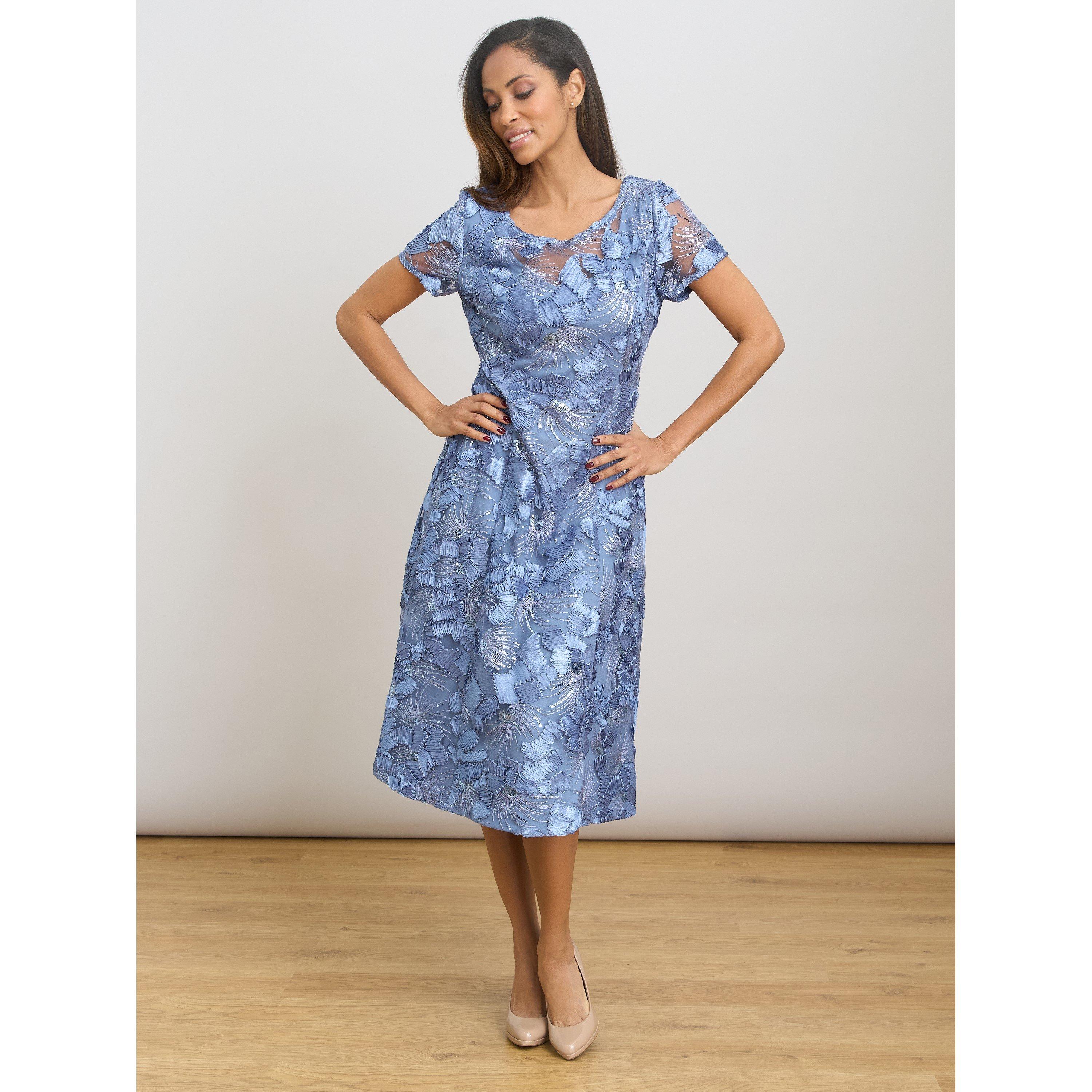 Perri - Gina Bacconi - Masha Soutache Lace Midi Dress - 7