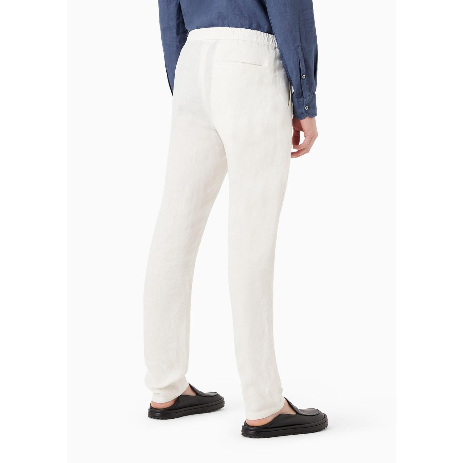 White - Emporio Armani - Trousers - 2