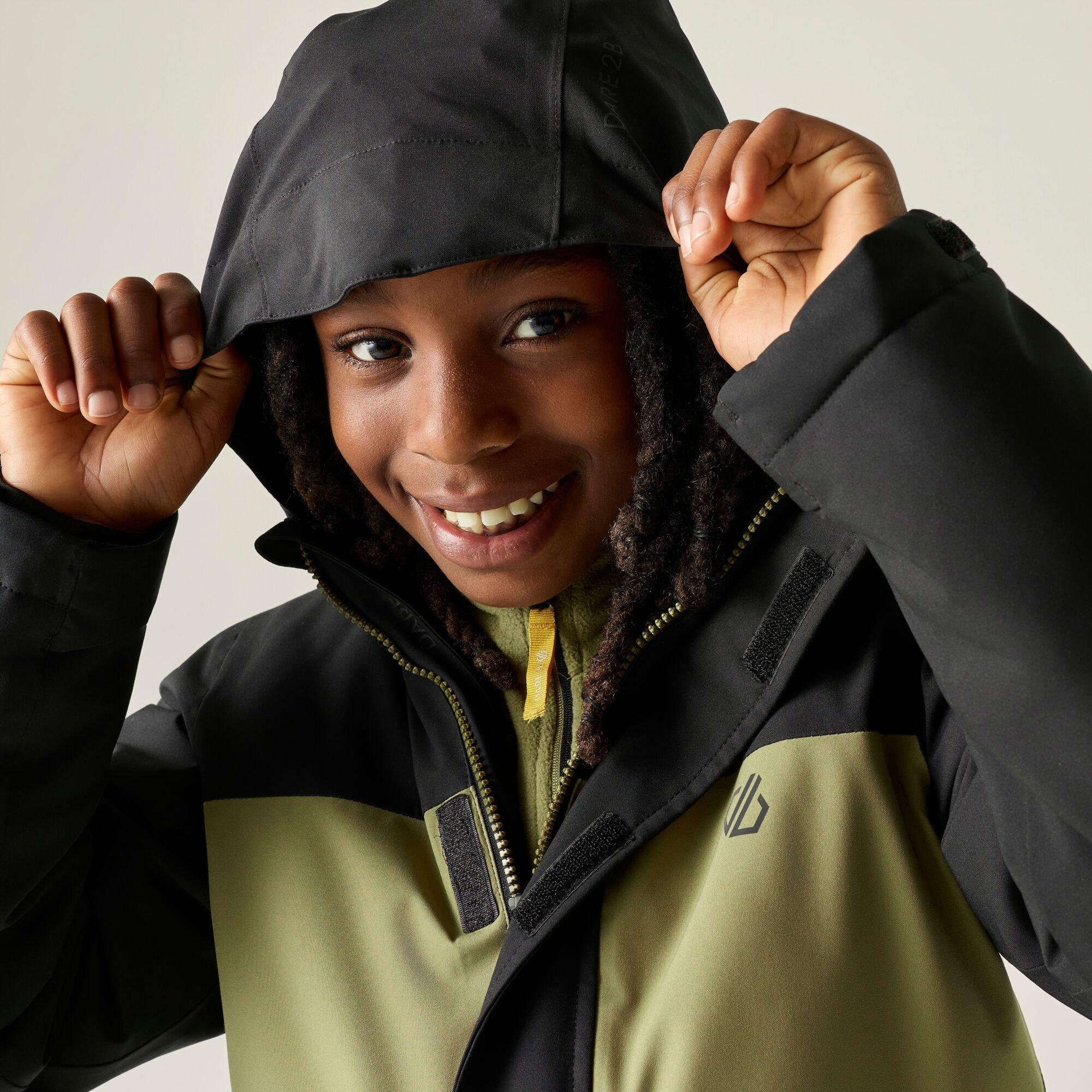 Black/Martini O - Dare 2b - Kids Send It II Waterproof Jacket - 8