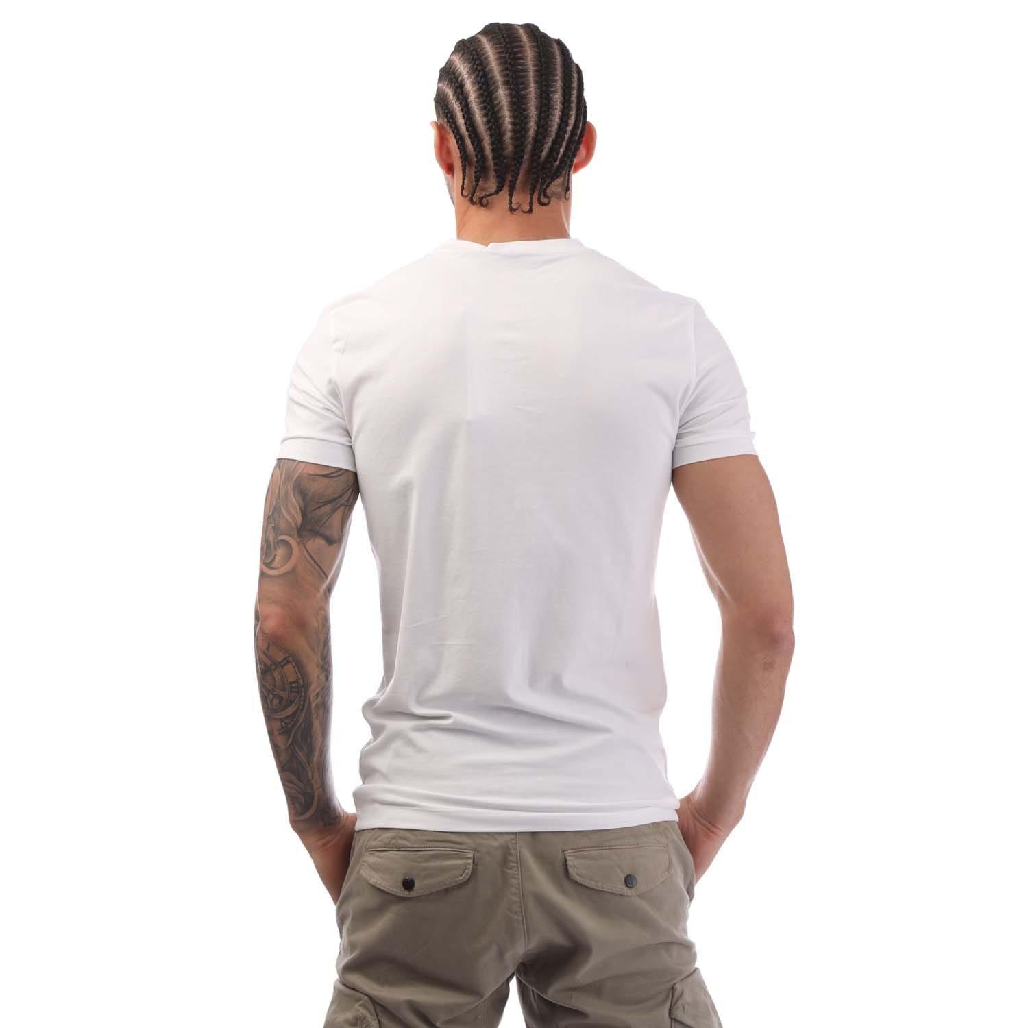 White - Calvin Klein - Slim Organic Cotton Logo T-Shirt - 3