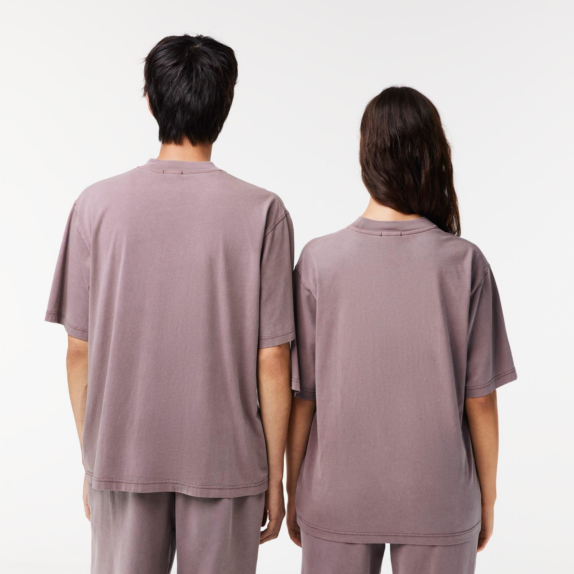 Purple - Lacoste - Loose Fit Cotton Jersey T-Shirt - 2