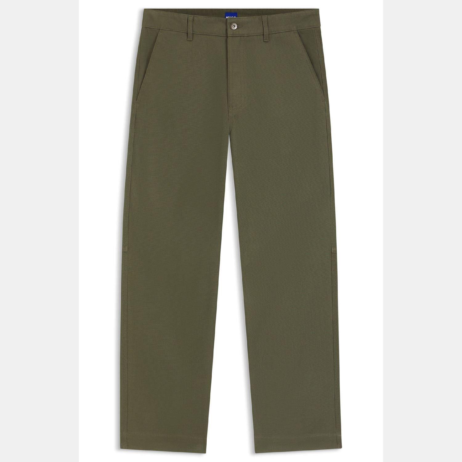 Green - Hugo - Zarik253 Regular-Fit Trousers - 1