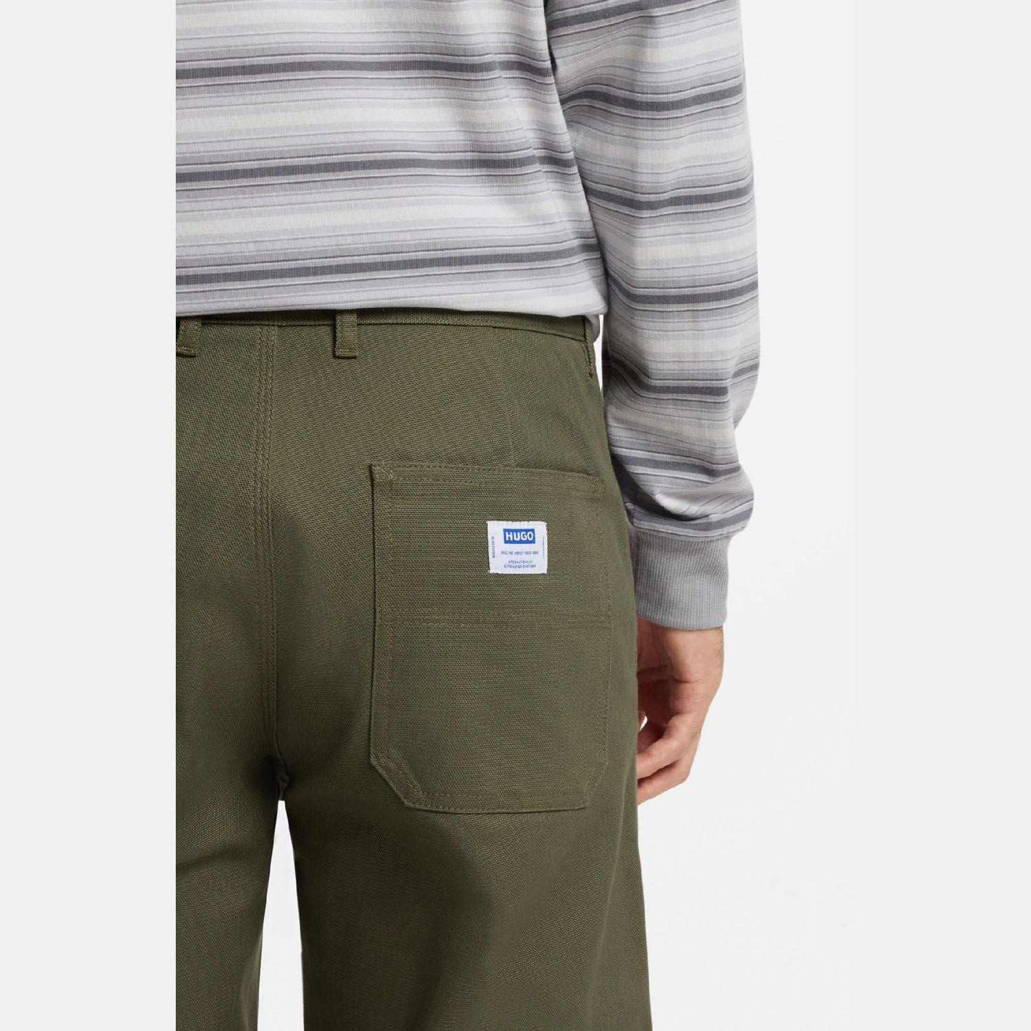 Green - Hugo - Zarik253 Regular-Fit Trousers - 3