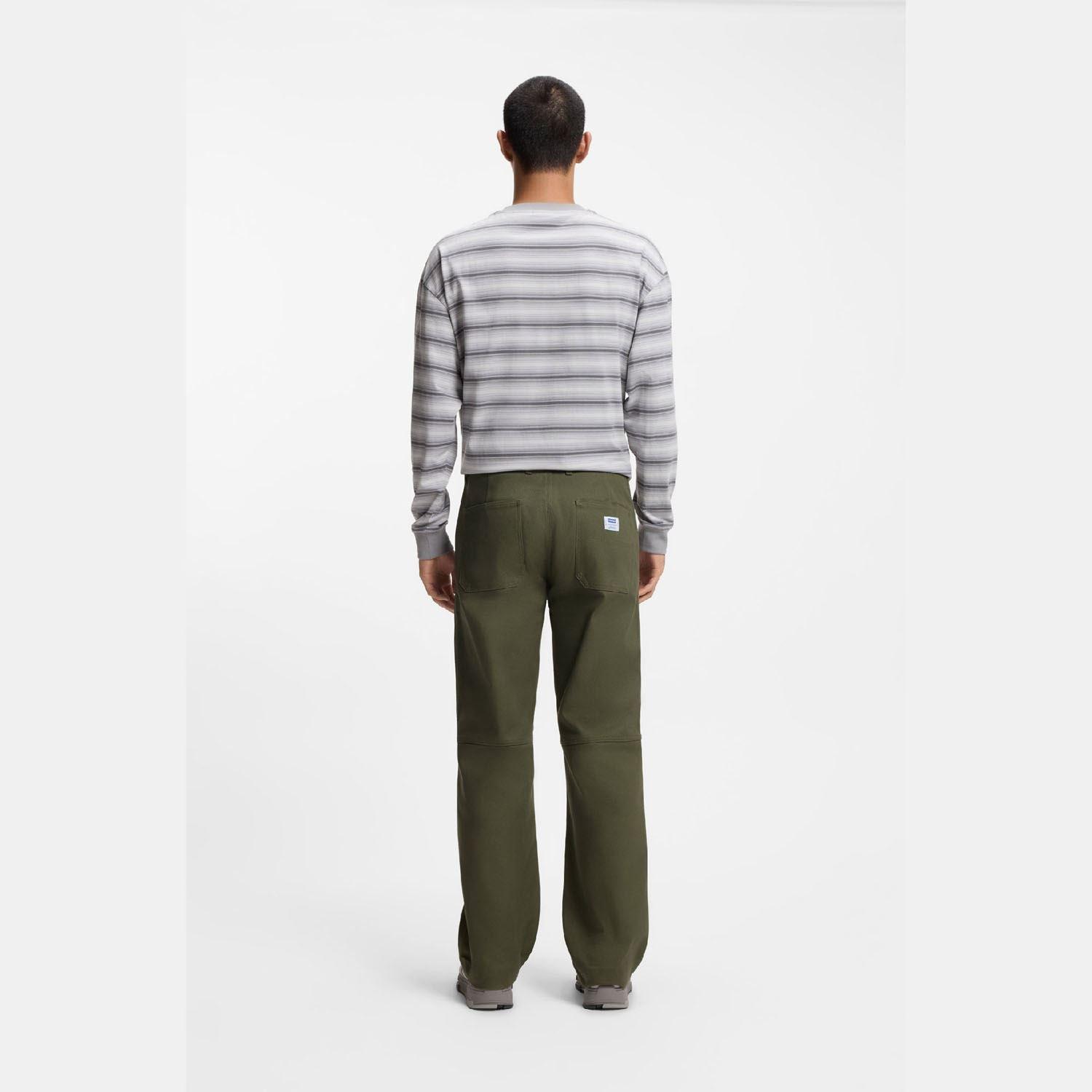 Green - Hugo - Zarik253 Regular-Fit Trousers - 5