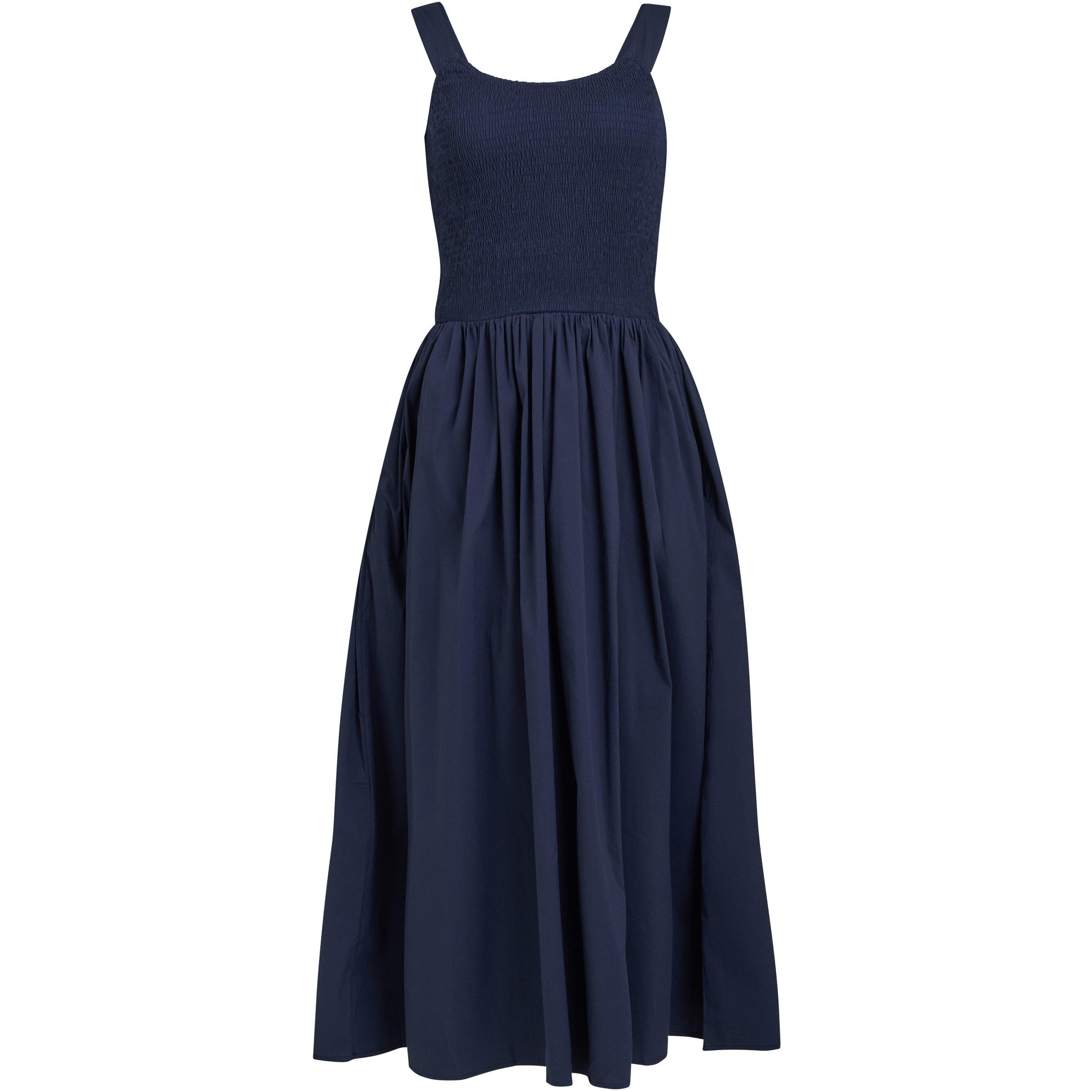 Navy - Gina Bacconi - Bonita Sheered Bodice Dress - 4