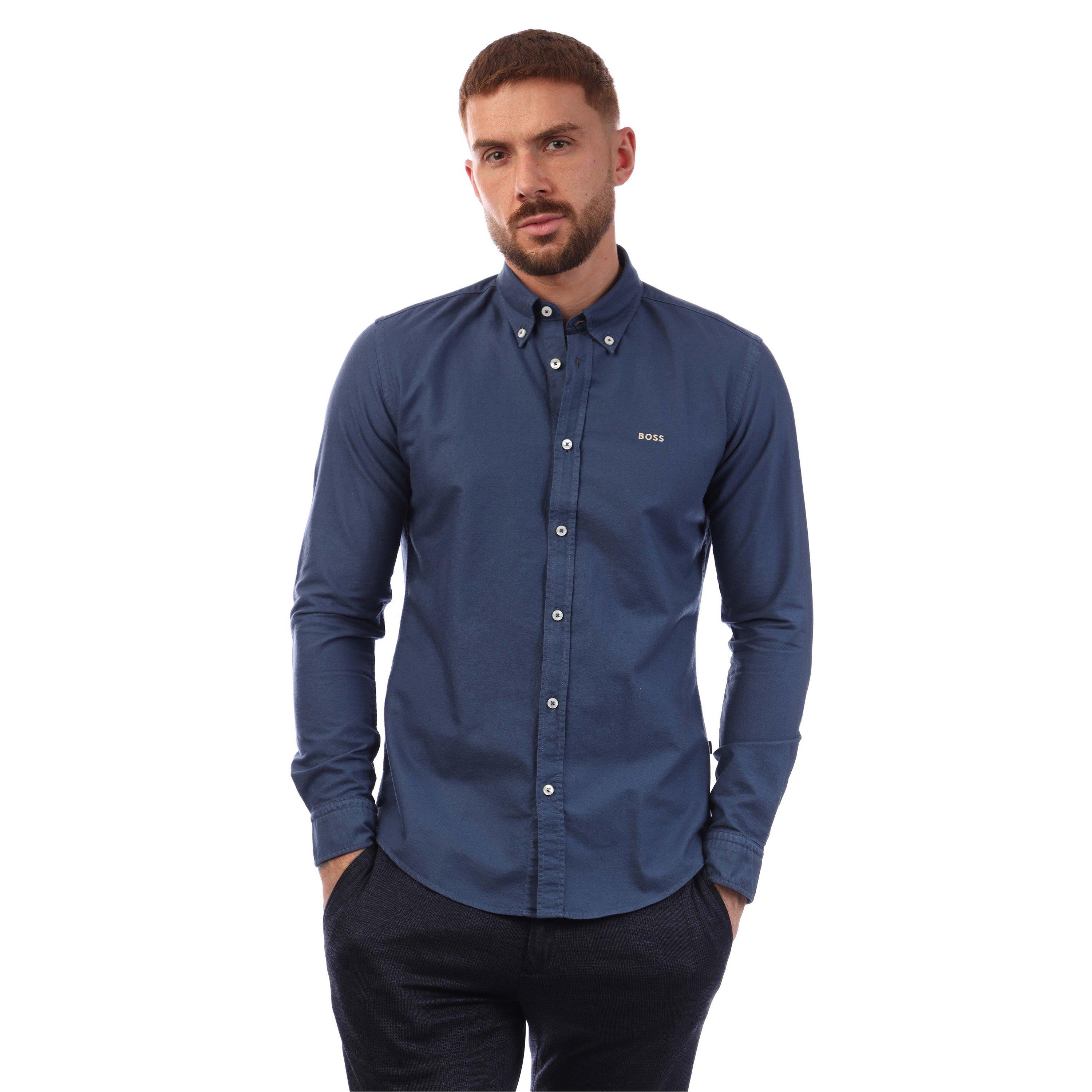 Blue - Boss - H-Roan-Bd-E-C1-243 Shirt - 1