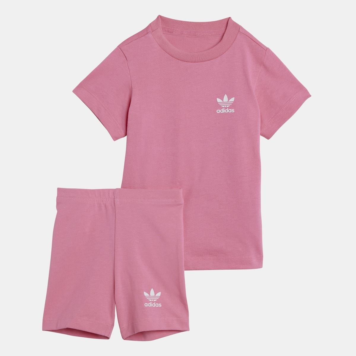 Pink - adidas Originals - Cycling Shorts & T-Shirt Set - 1