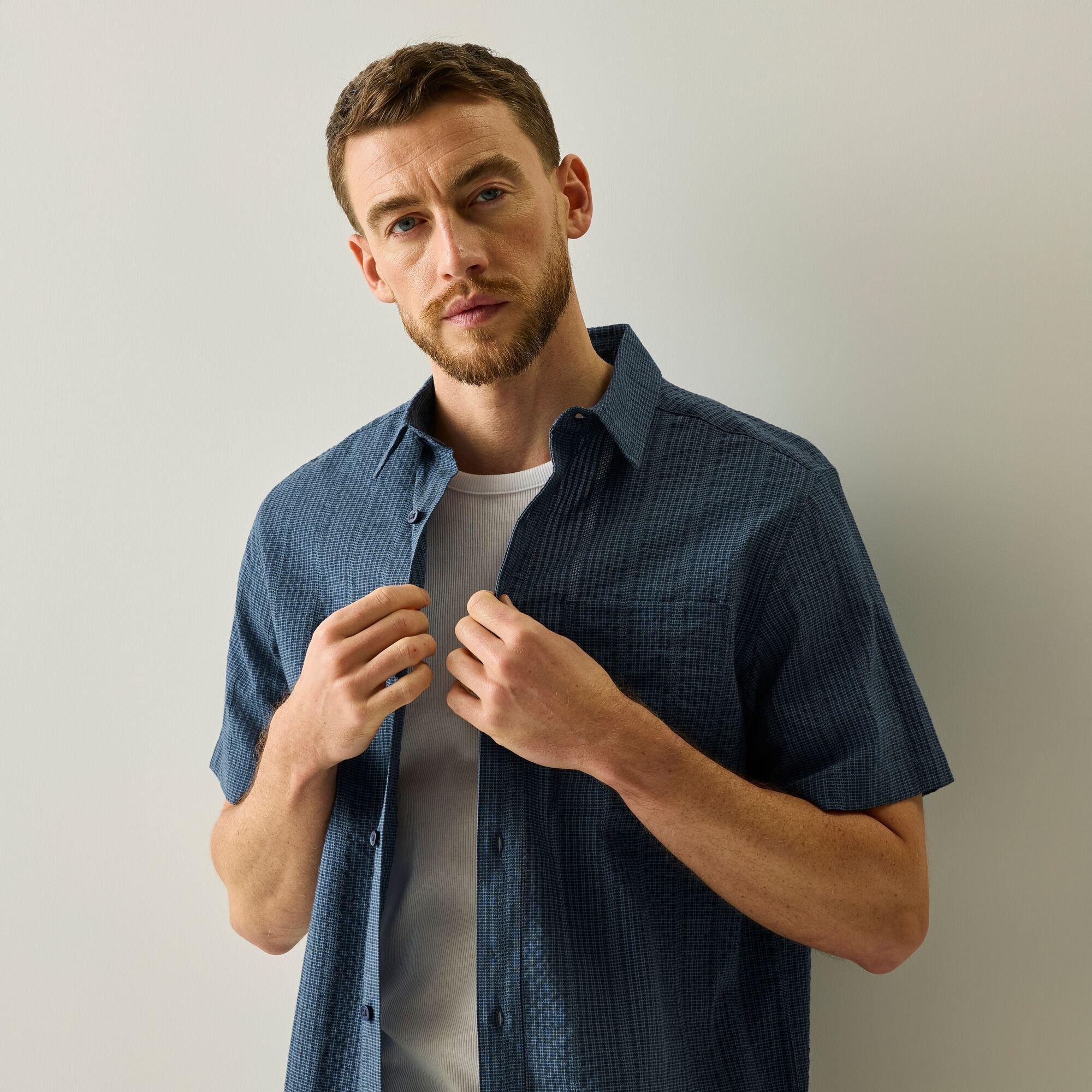 Navy - Regatta - Mens Camilo Shirt - 5