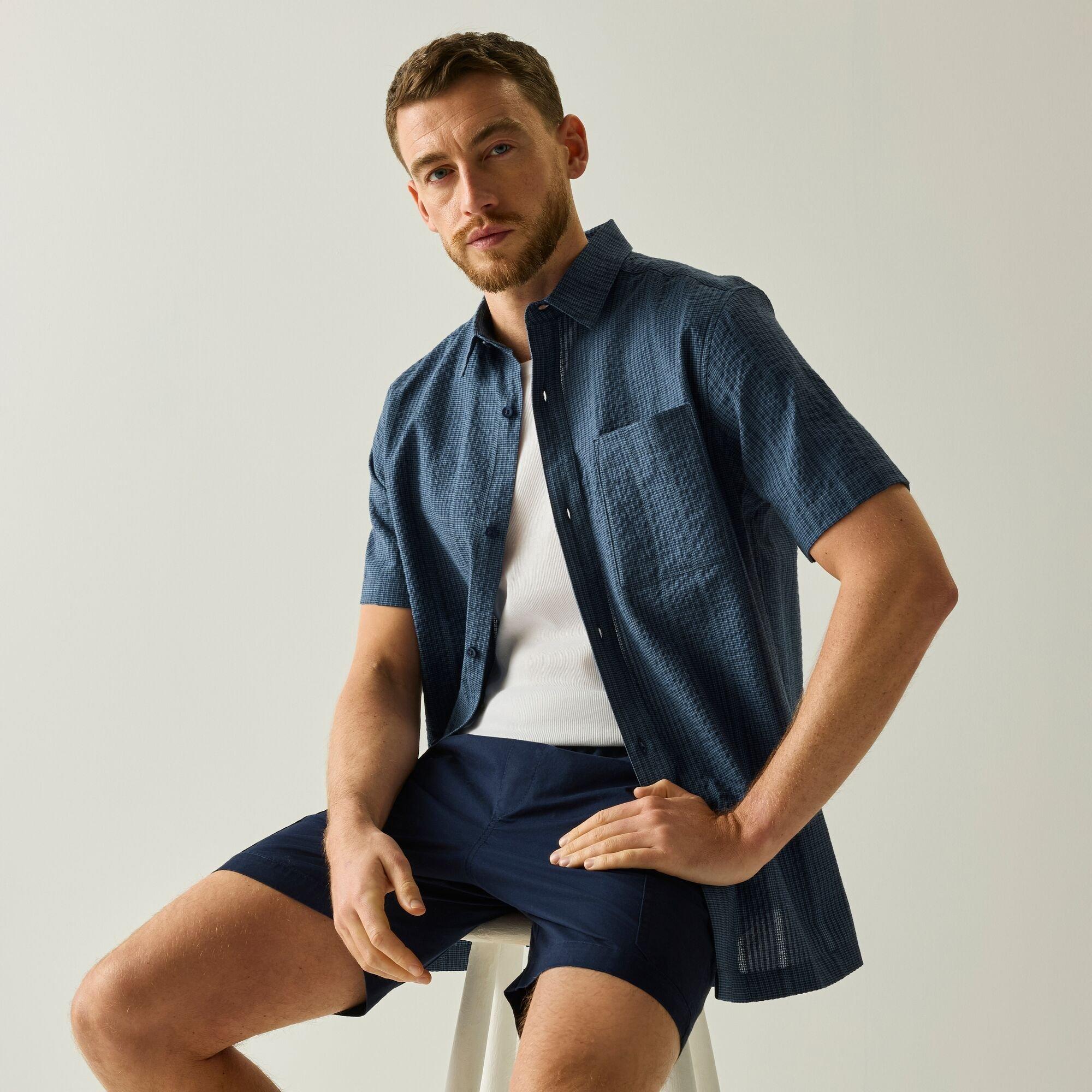 Navy - Regatta - Mens Camilo Shirt - 6