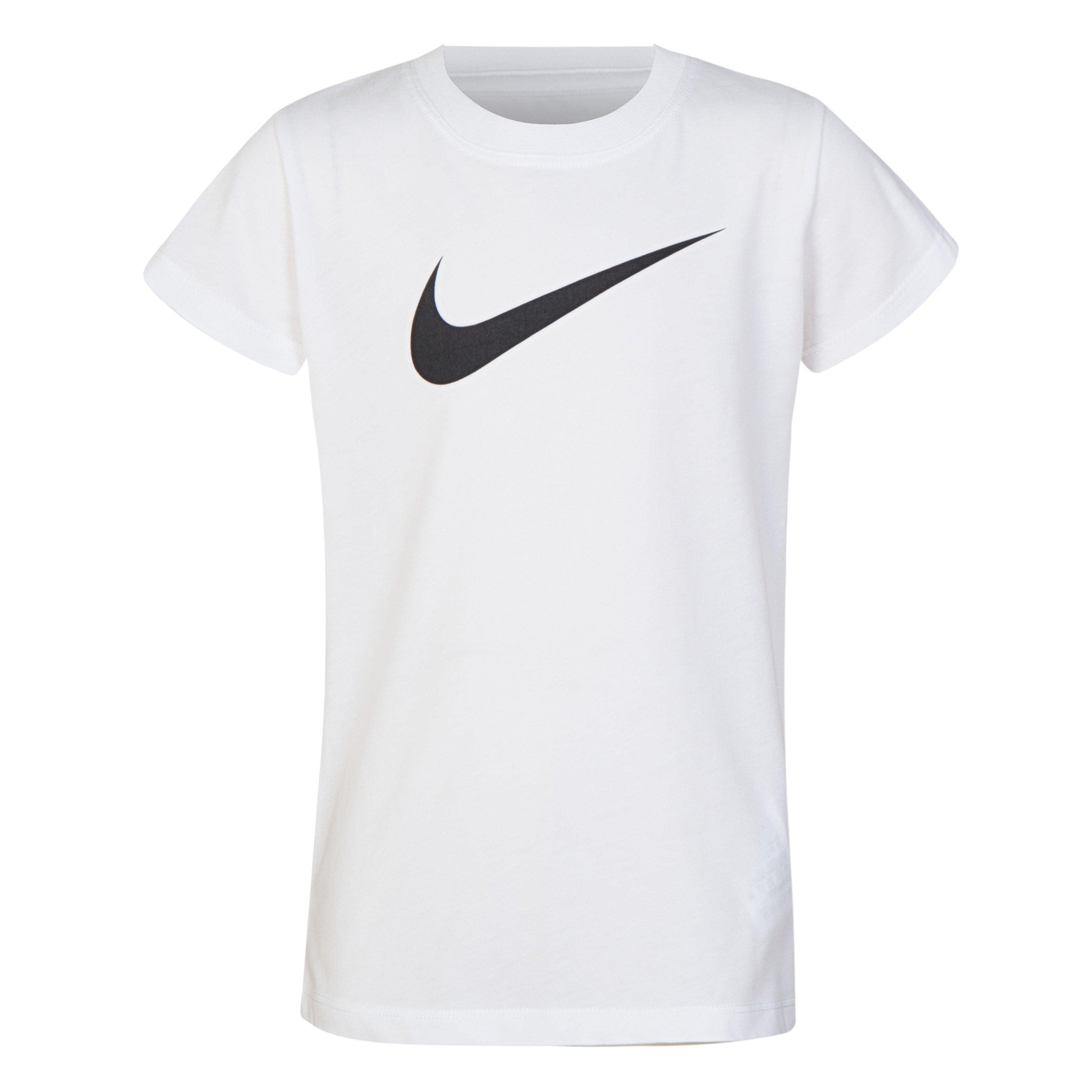 White - Nike - Swoosh T Shirt Infant Girls