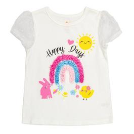 Be You Younger Girl Chenille Easter T shirt