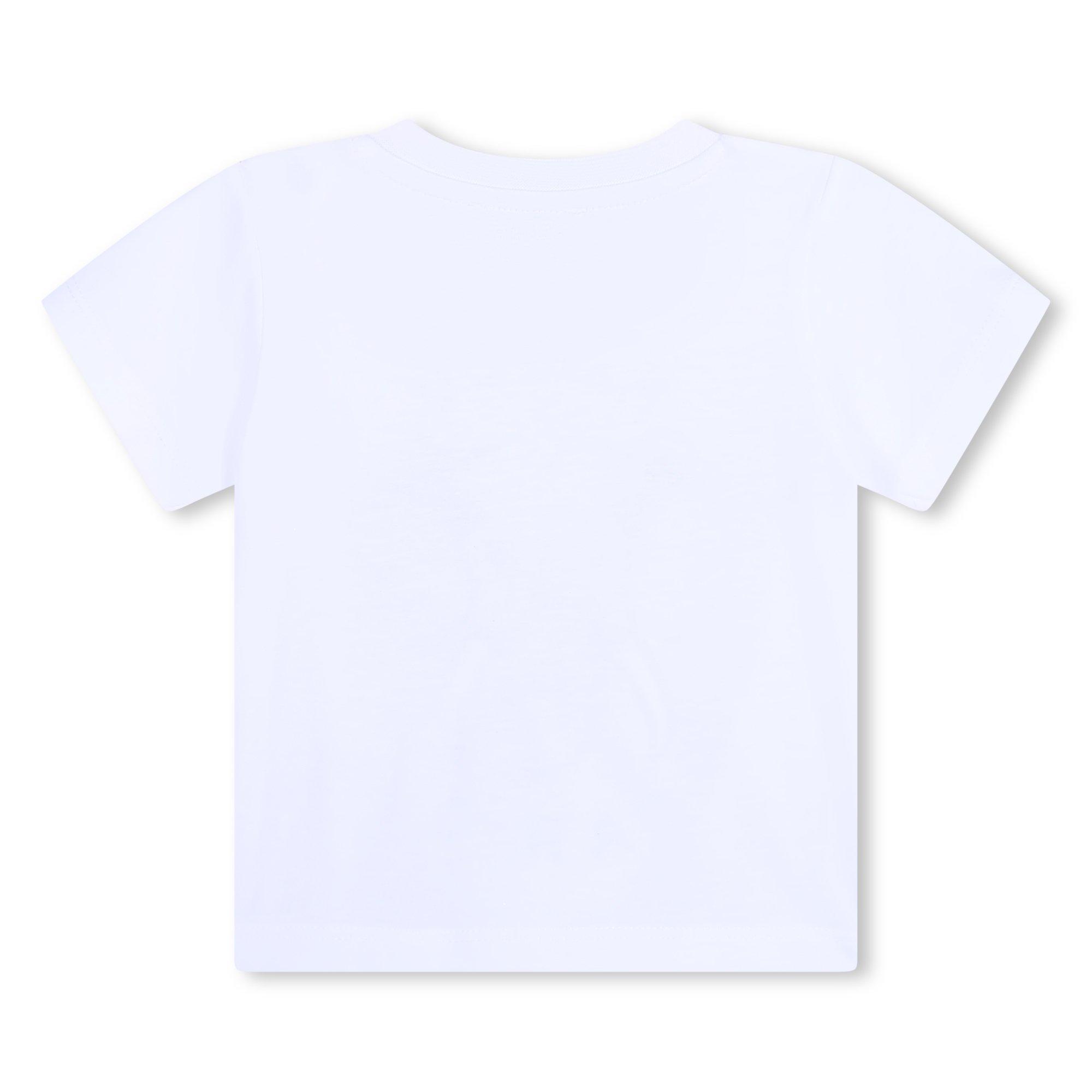 Wht/Blu 10P - Kenzo - Unisex Kids' Logo Regular Fit T-Shirt - 2