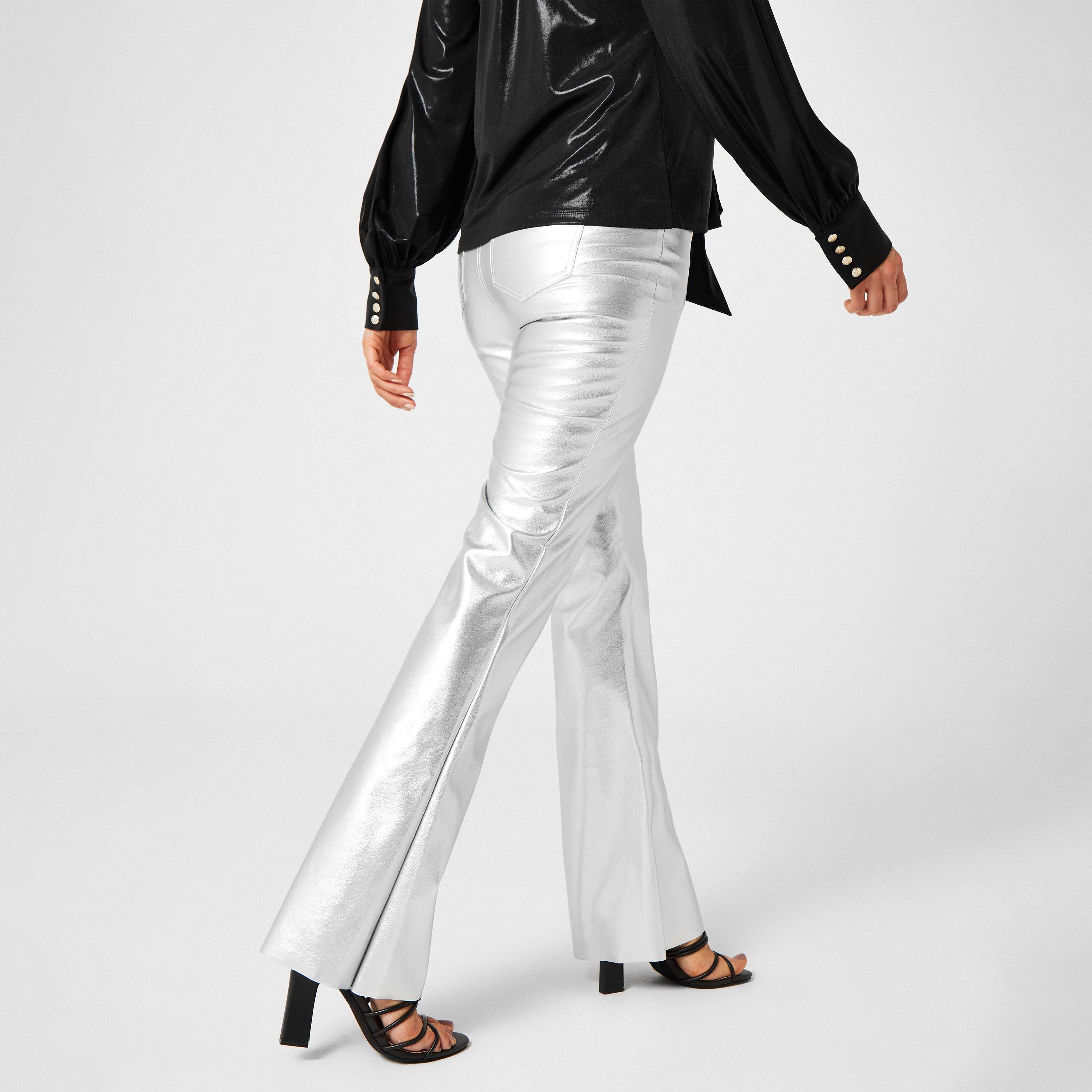 Silber - Biba - x Tess Daly Silver Flare Trouser - 3