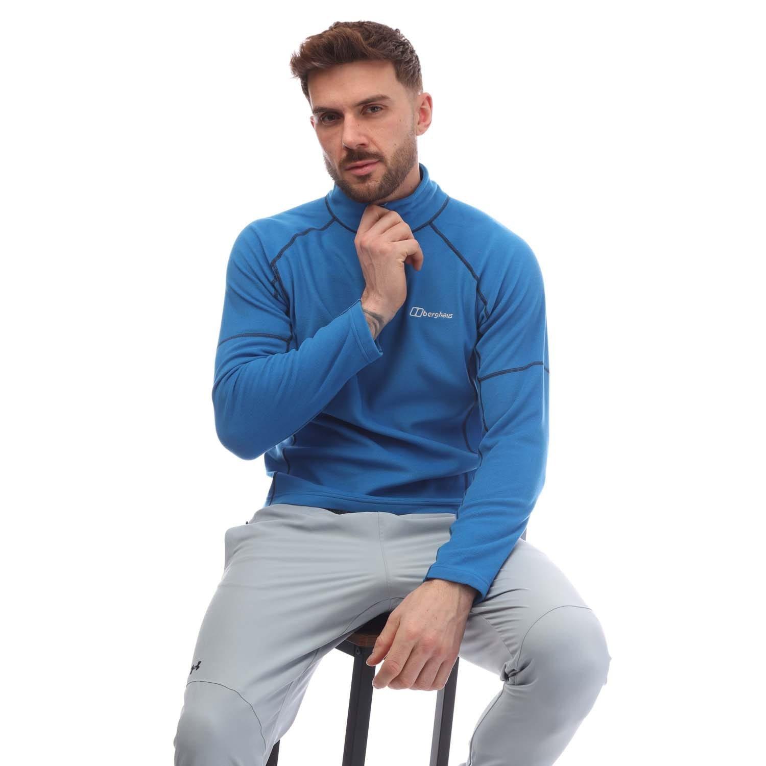Blue - Berghaus - Cuerden half Zip Fleece - 4