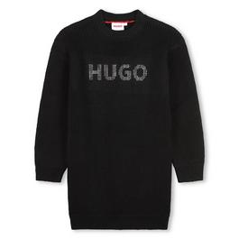 Hugo Long Sleeve Logo Dress Juniors