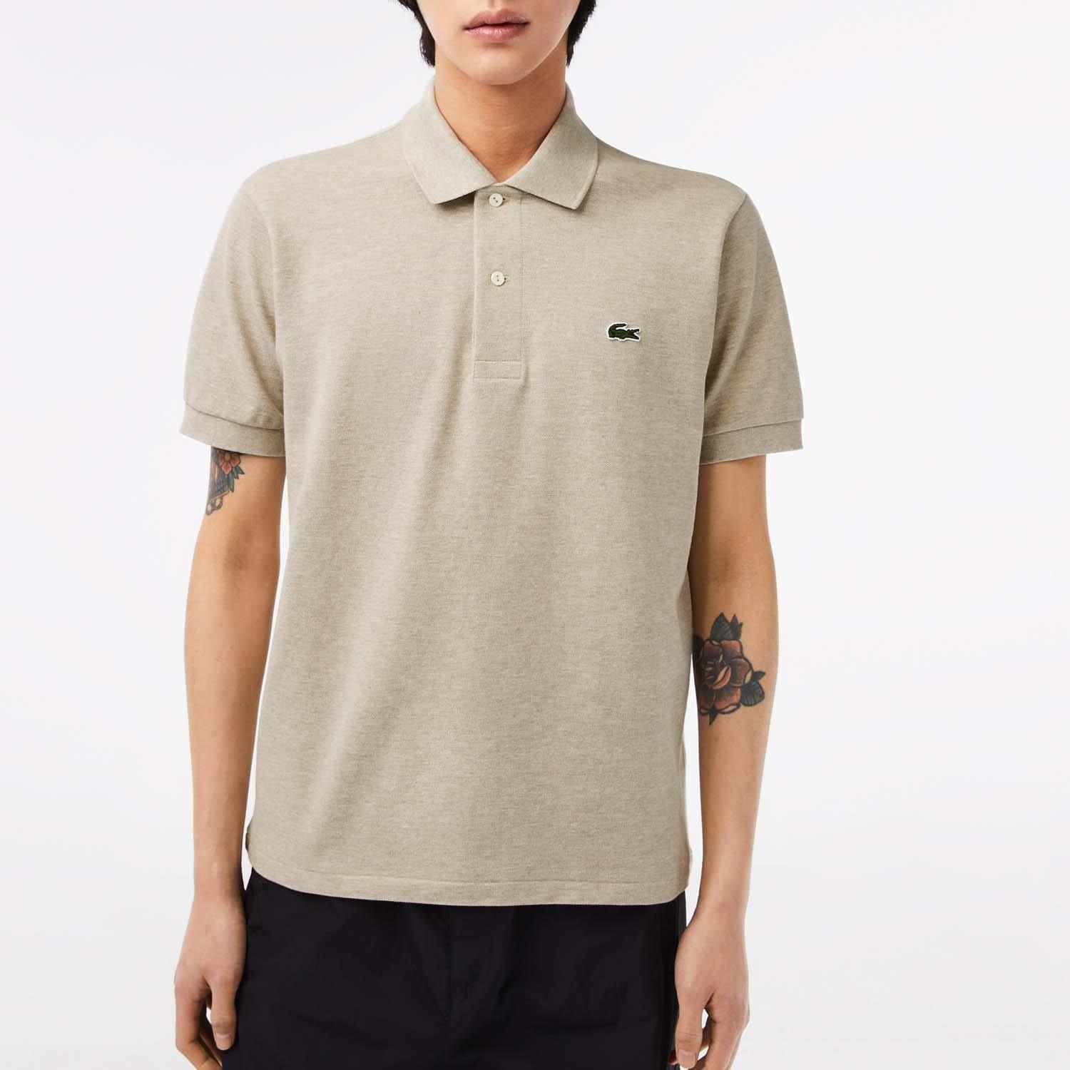 Grey - Lacoste - Classic Fit L.12.12 Marl Polo Shirt - 1