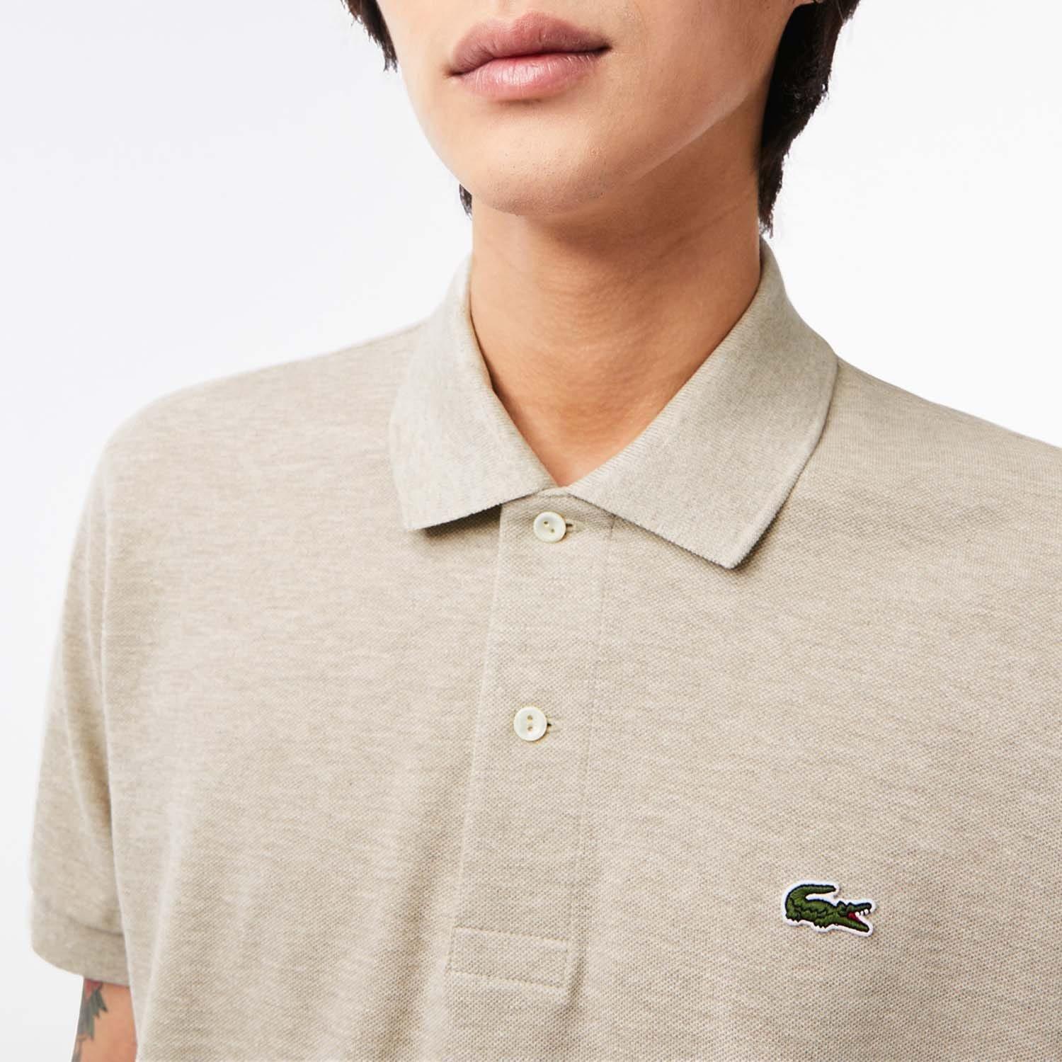 Grey - Lacoste - Classic Fit L.12.12 Marl Polo Shirt - 4