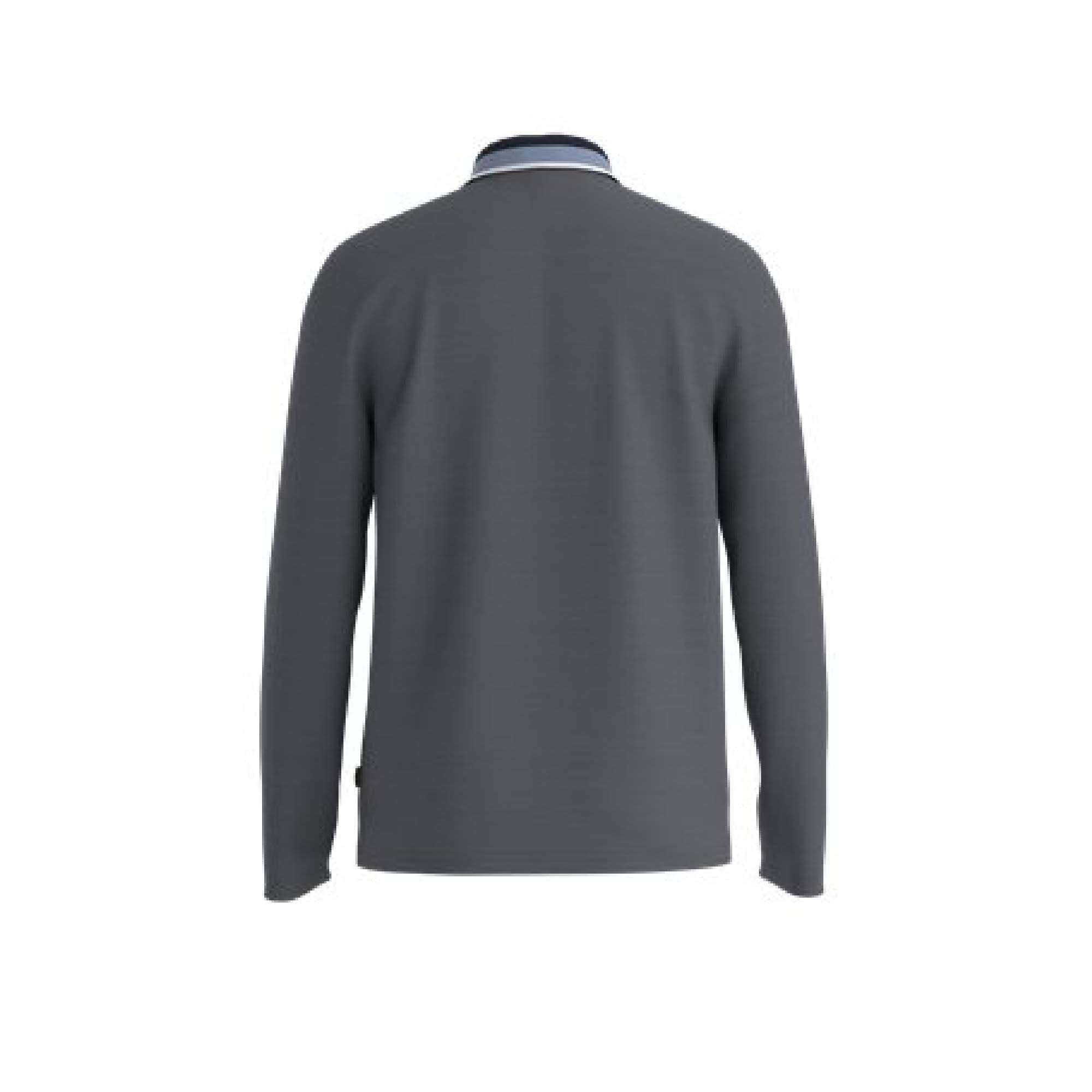 Blue - Boss - Peoxfordlong Long Sleeve Polo Shirt - 3