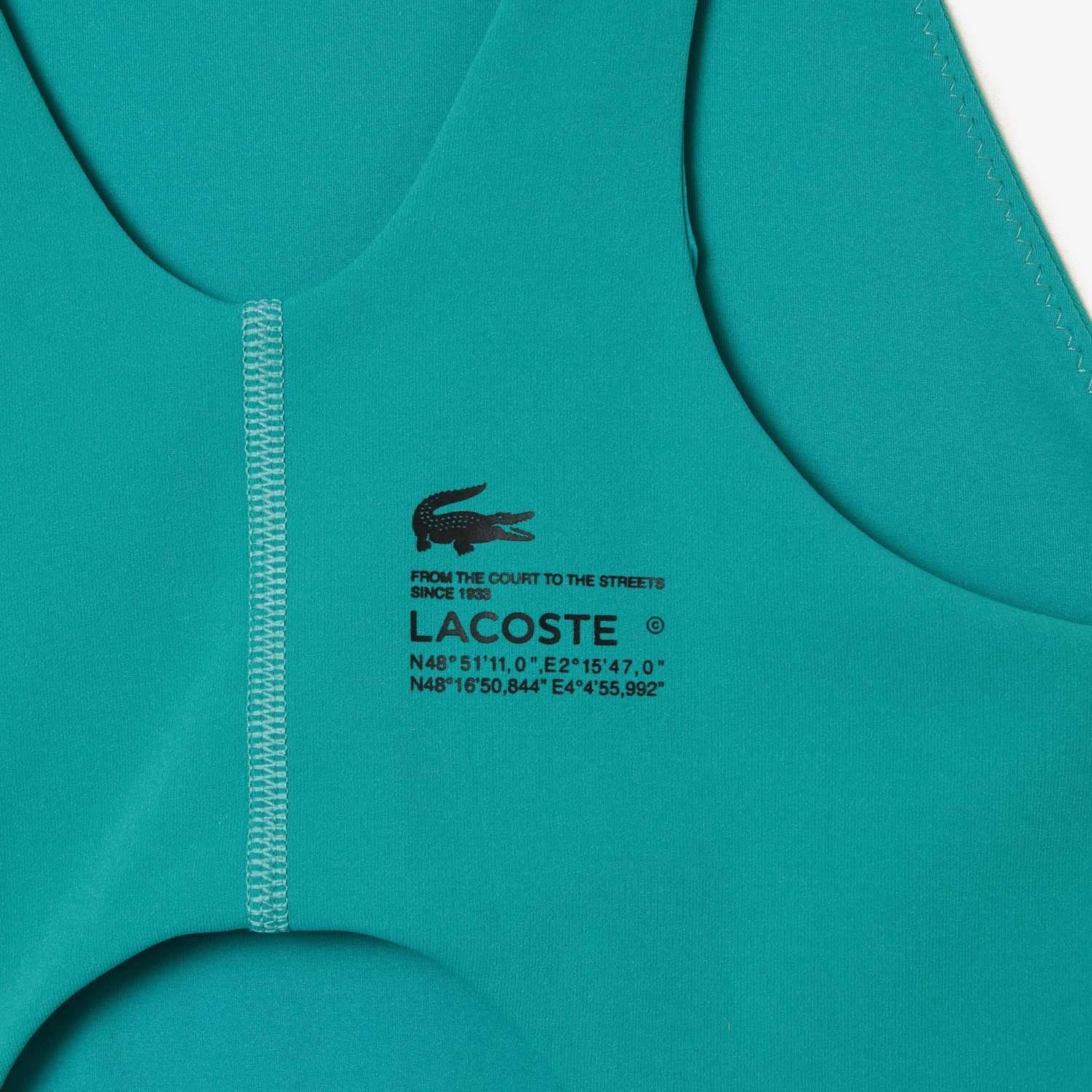 Green - Lacoste - One Piece Polyamide Swimsuit - 5