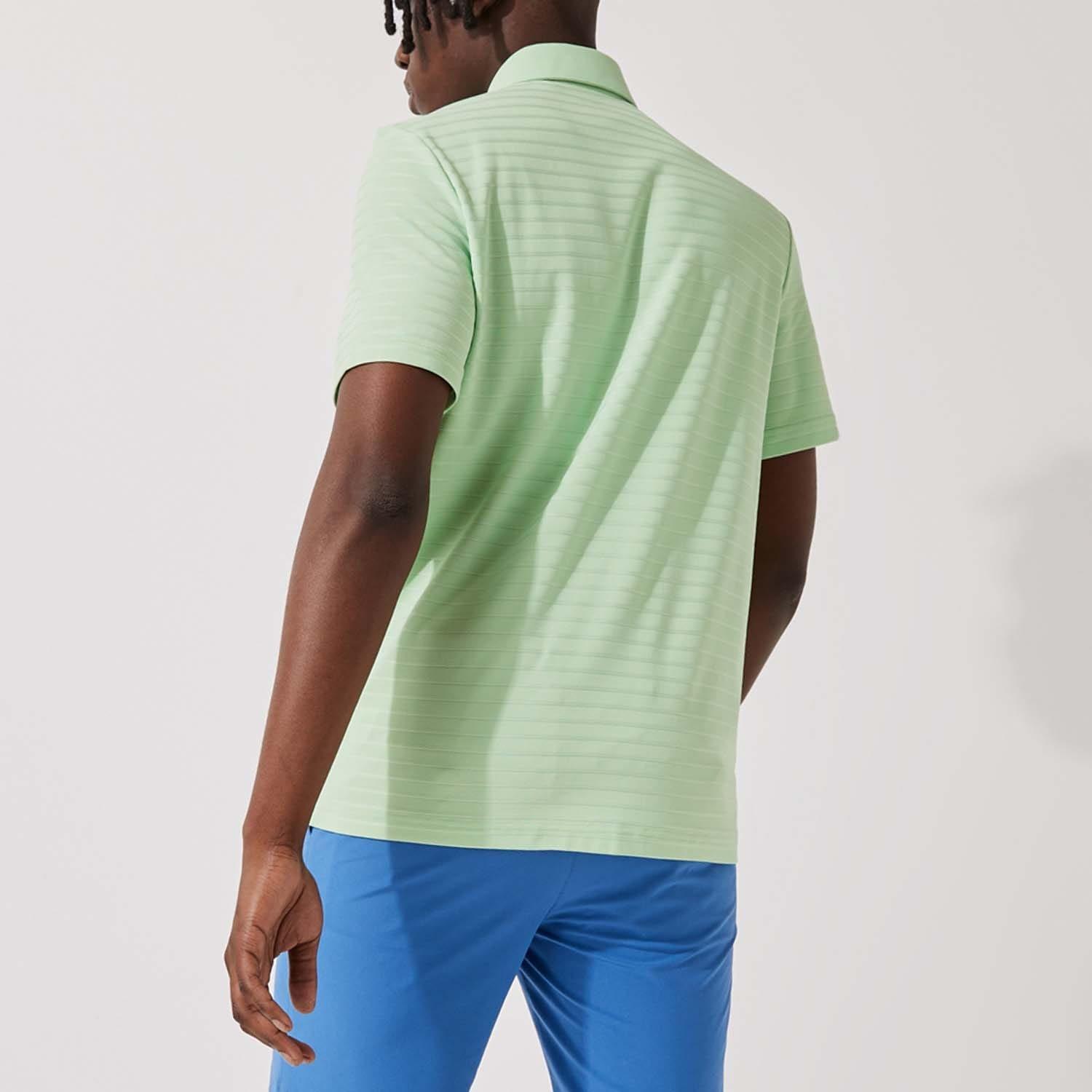 Green - Lacoste - Textured Breathable Golf Polo Shirt - 2