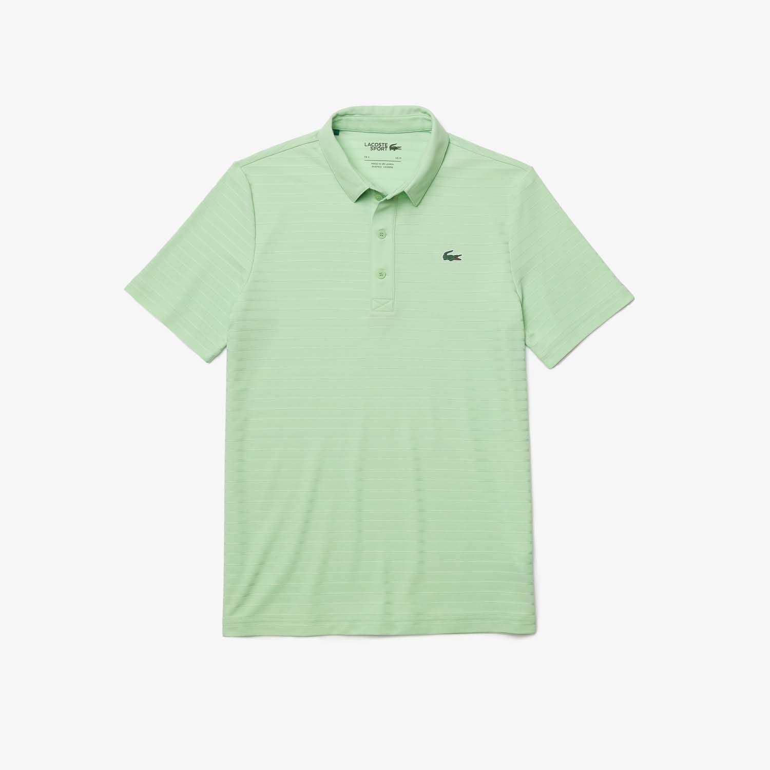 Green - Lacoste - Textured Breathable Golf Polo Shirt - 3