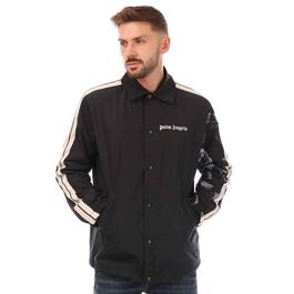 Palm Angels Sleeve Print Coach Shirt Jacket