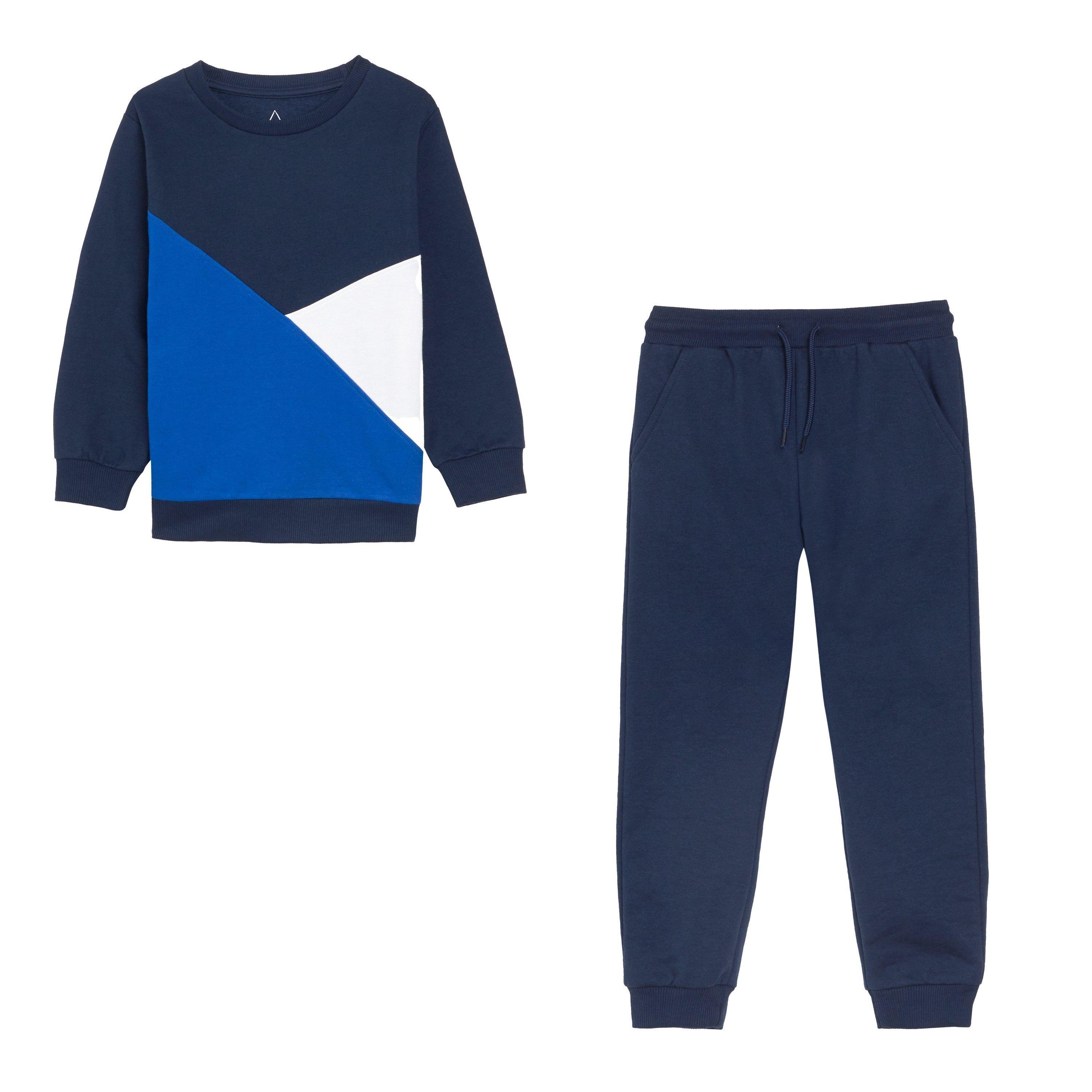 Navy - Studio - Kids' Be You Asymmetric Slim Fit Joggers - 1