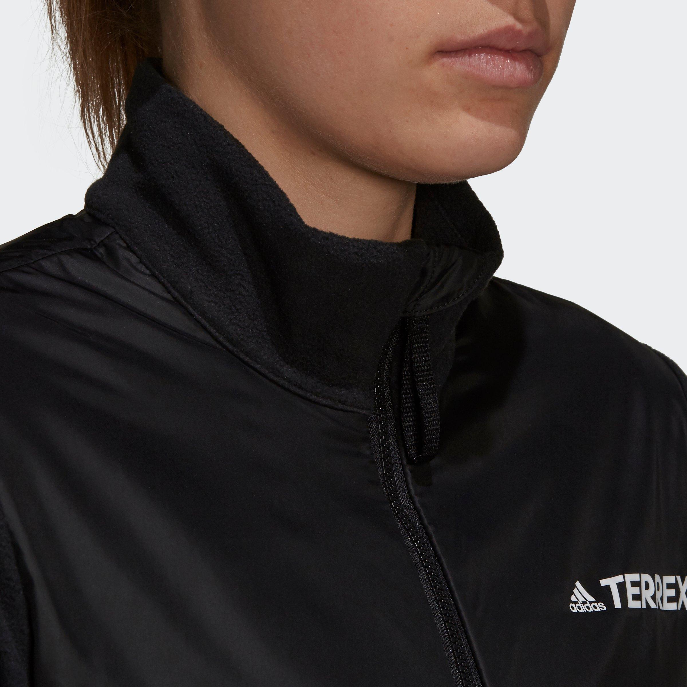 Black - adidas - Primegreen Windfleece Jacket Womens - 4