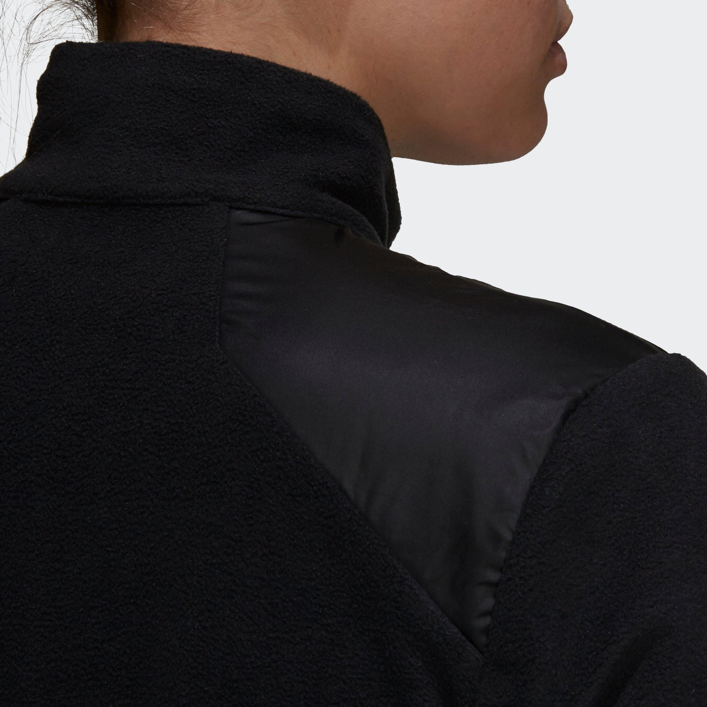 Black - adidas - Primegreen Windfleece Jacket Womens - 6