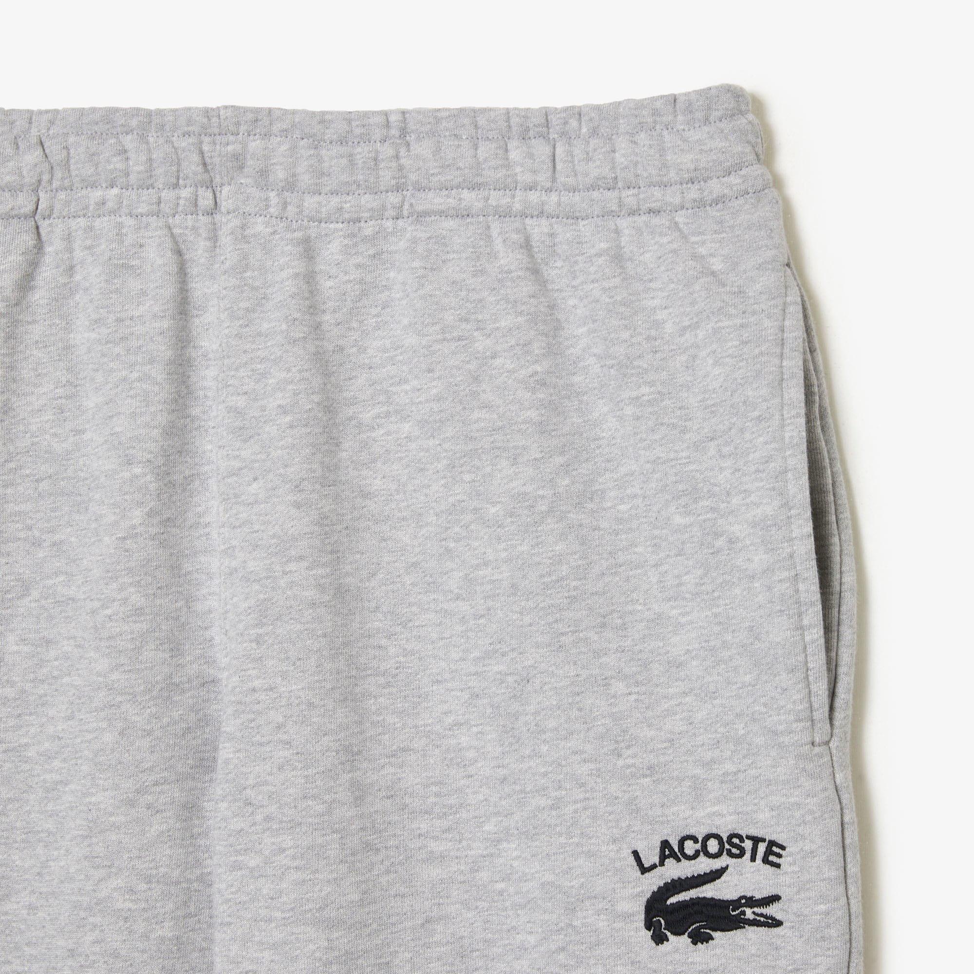 Grey - Lacoste - French Terry Cotton Tapered Fit Joggers - 6