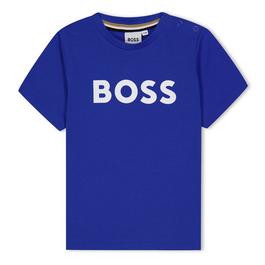 Boss Polo Ralph Lauren player logo stripe t-shirt in white french navy