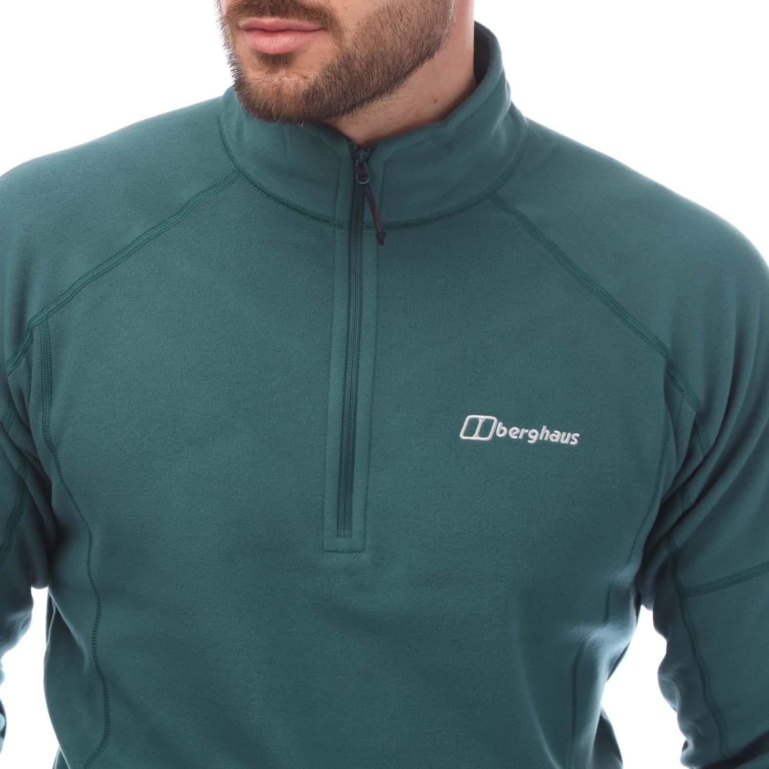 Teal - Berghaus - Cuerden 1/2 Zip Fleece - 3