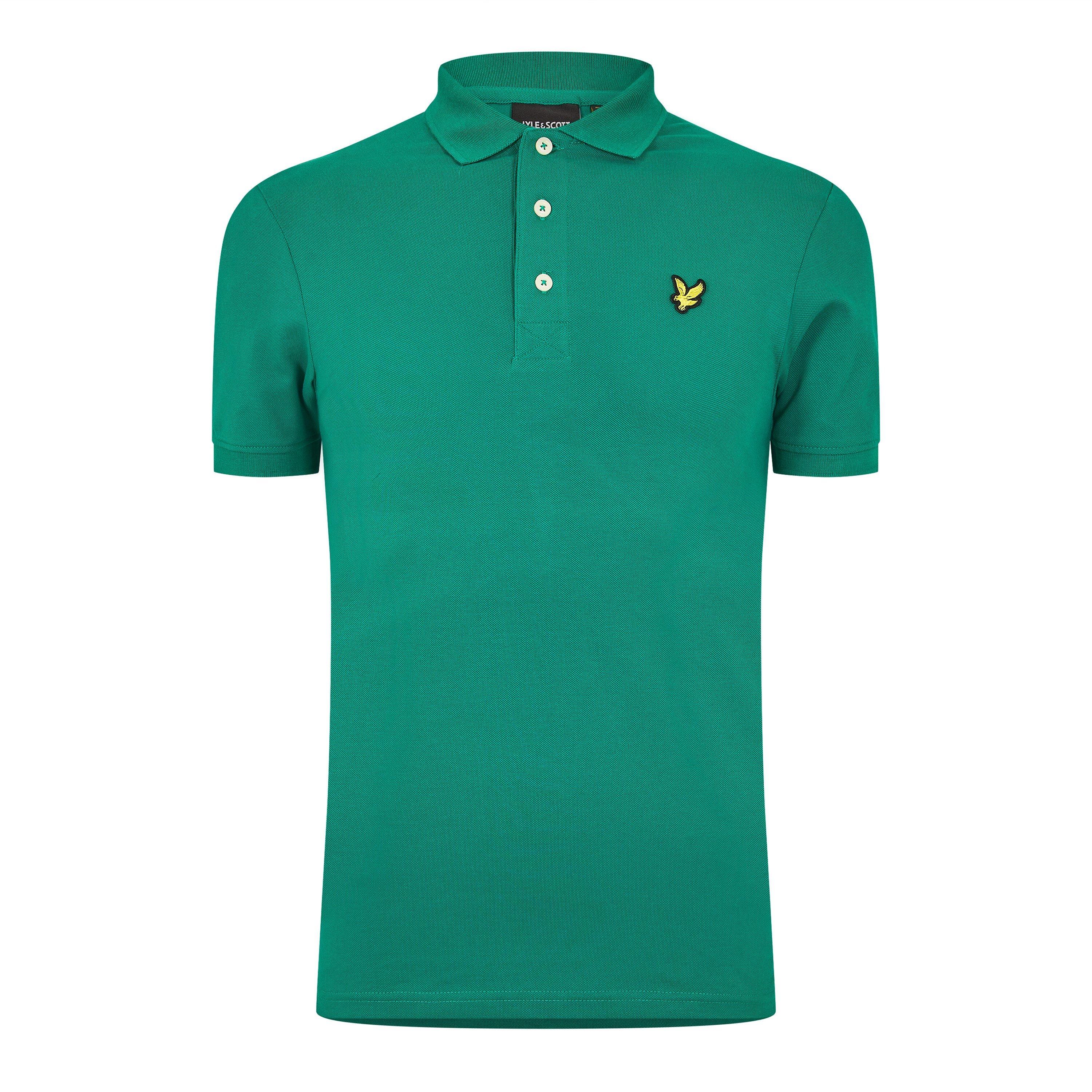 Verde - Lyle and Scott - Plain Cotton Polo Shirt - 1