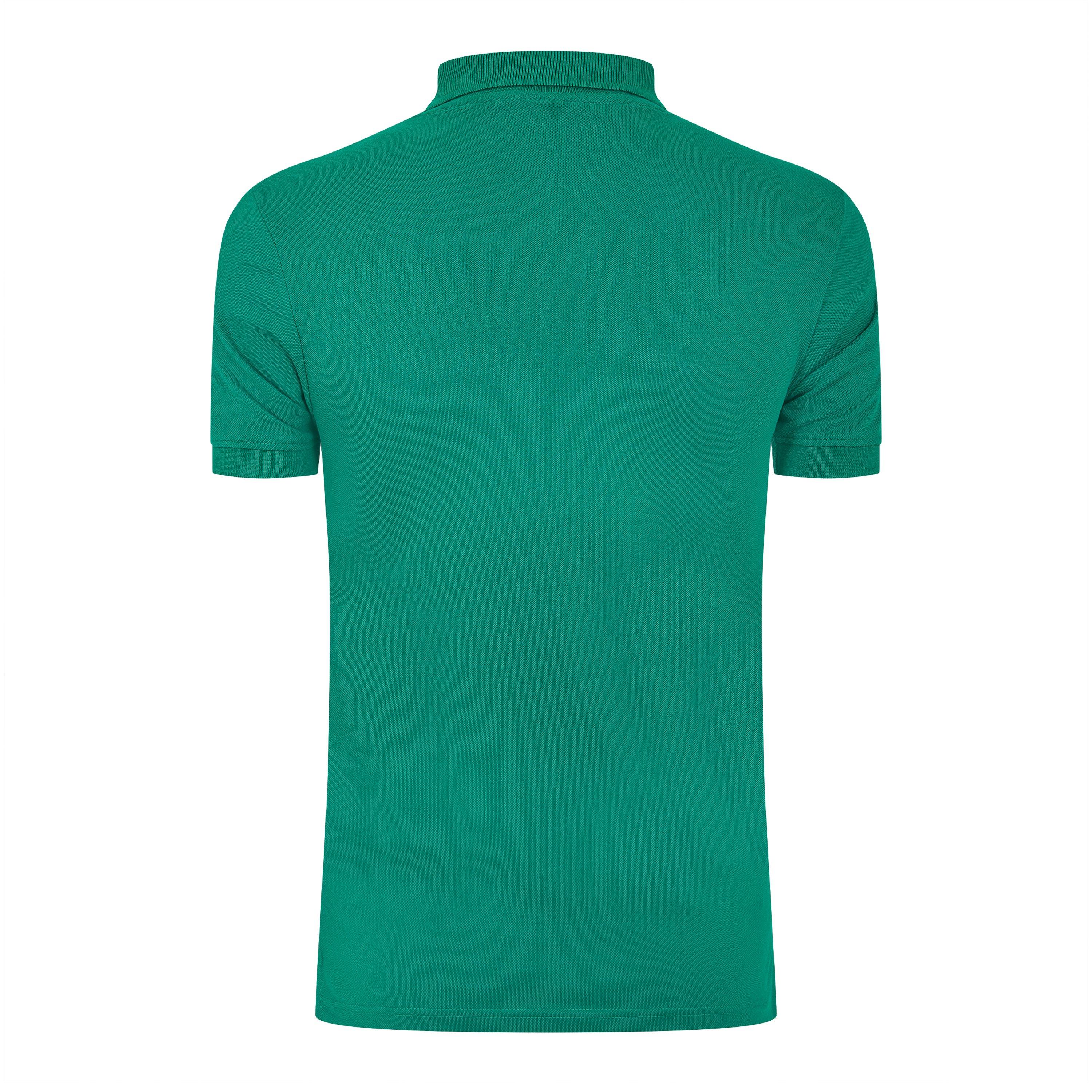 Verde - Lyle and Scott - Plain Cotton Polo Shirt - 2